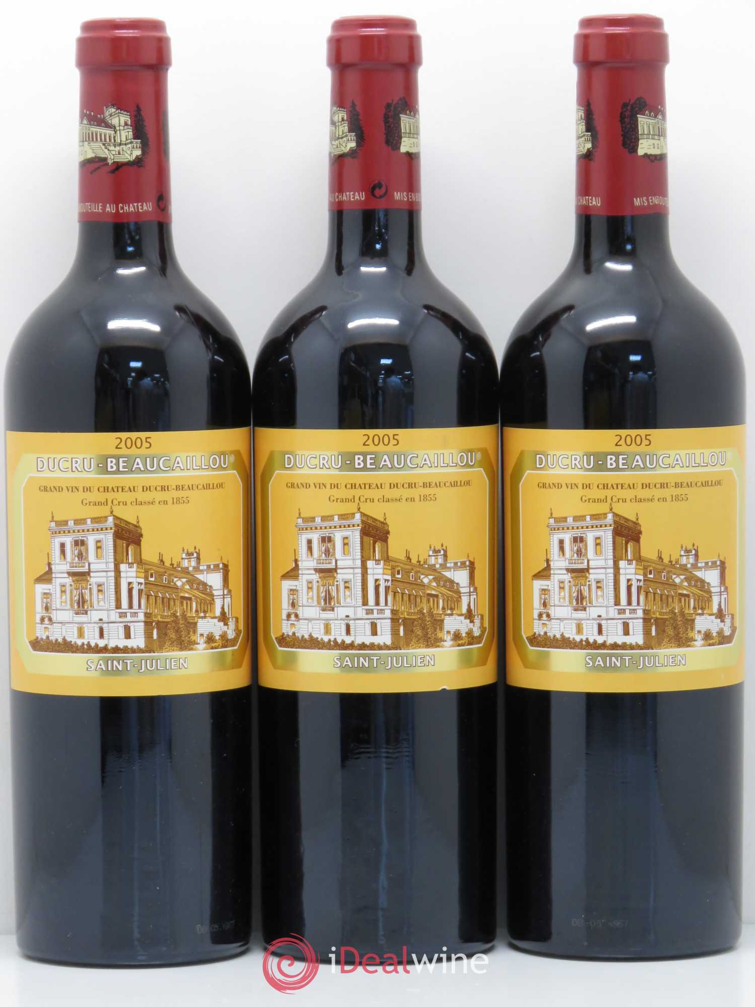 Château Ducru Beaucaillou 2ème Grand Cru Classé 2005 - Lot de 3 bouteilles - 0