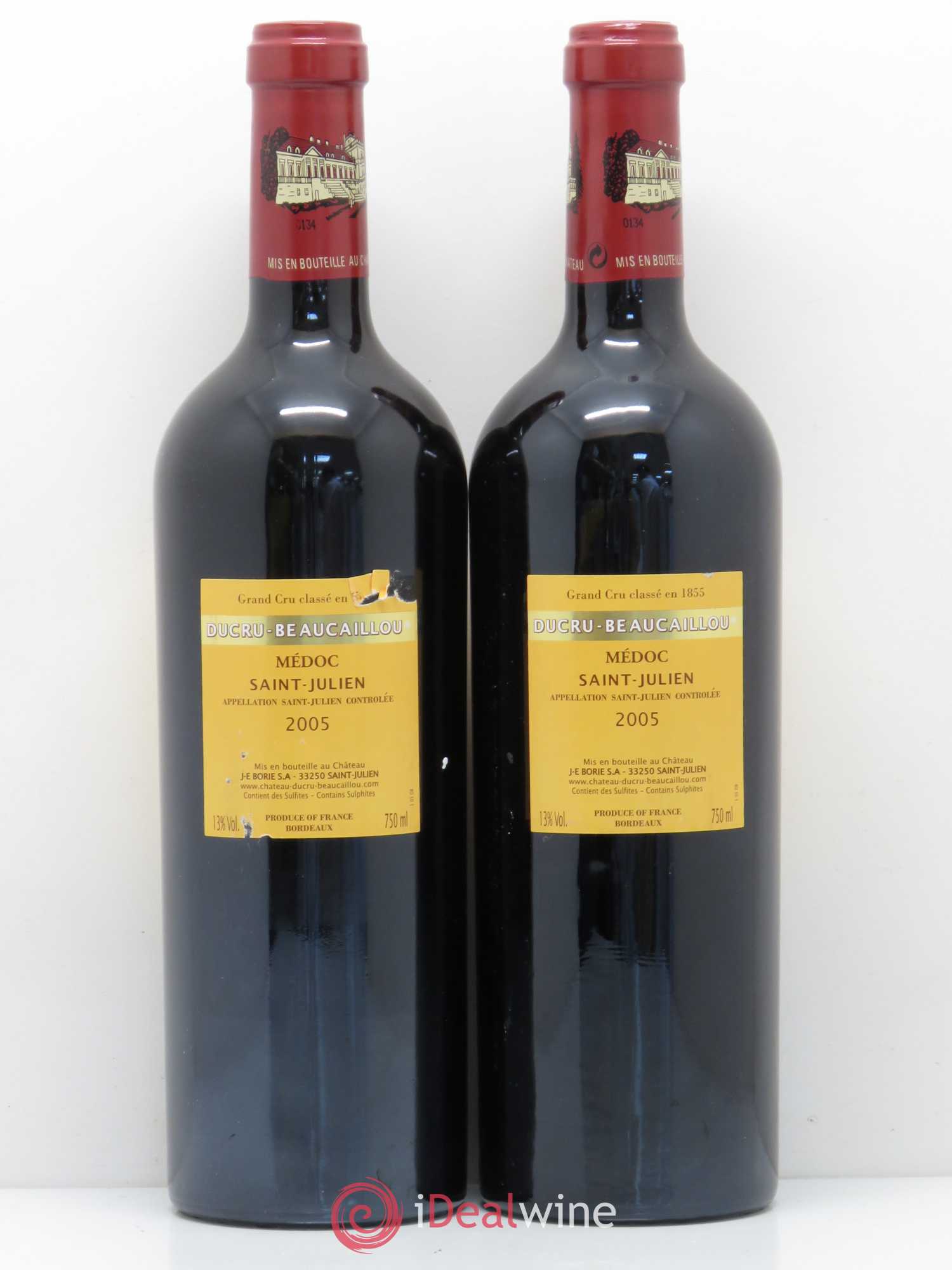 Château Ducru Beaucaillou 2ème Grand Cru Classé 2005 - Lot de 2 bouteilles - 1