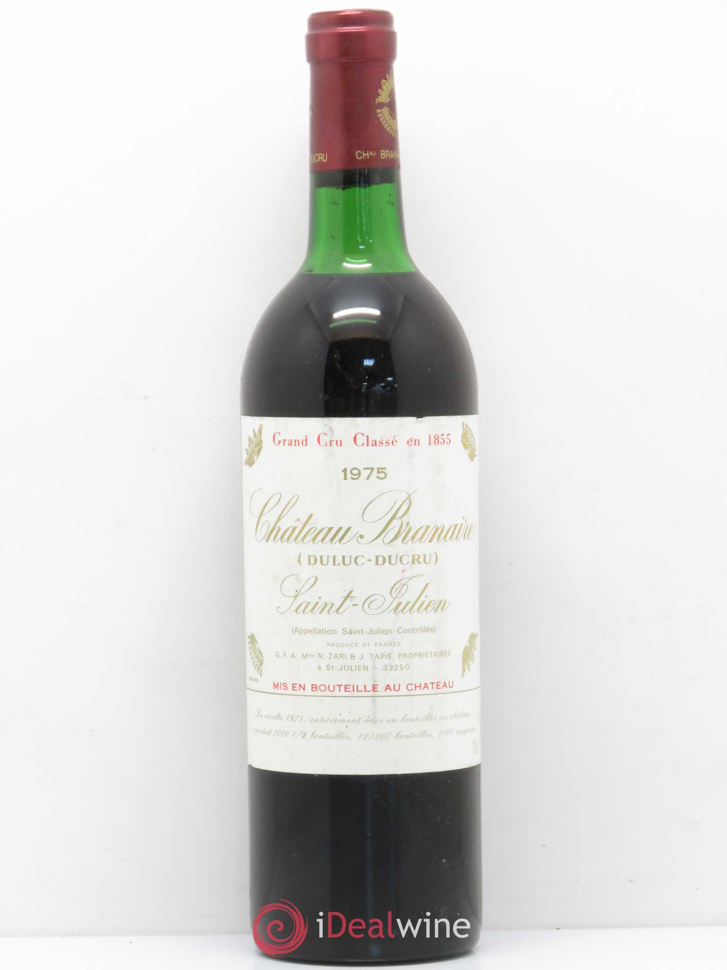 Château Branaire Ducru 4ème Grand Cru Classé 1975 - Lot de 1 bouteille - 0