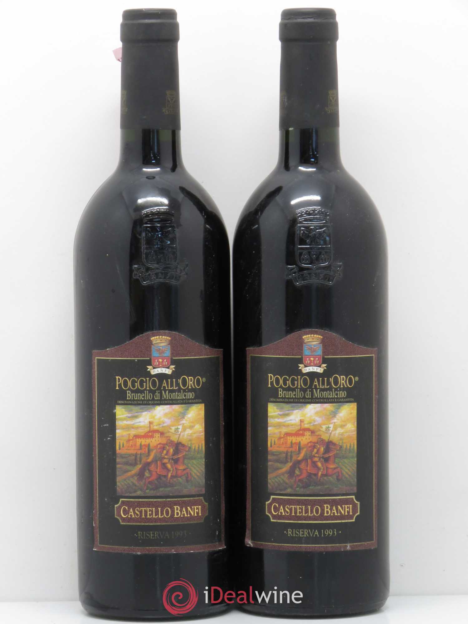 Brunello di Montalcino Castello Banfi Poggio all'Oro Riserva 1993 - Lot de 2 bouteilles - 0