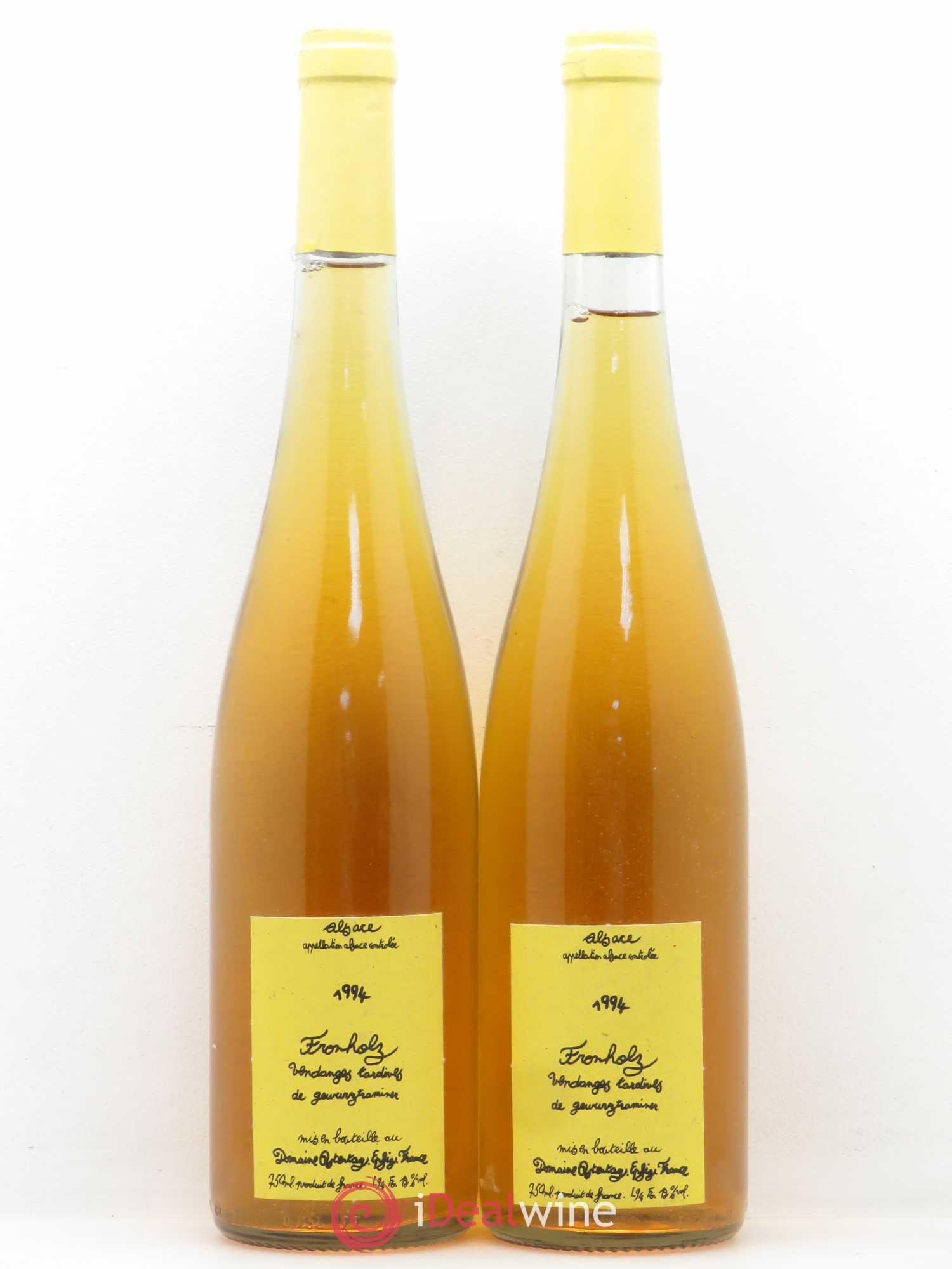 Gewurztraminer Vendanges Tardives Fronholz Ostertag 1994 - Lotto di 2 bottiglie - 0