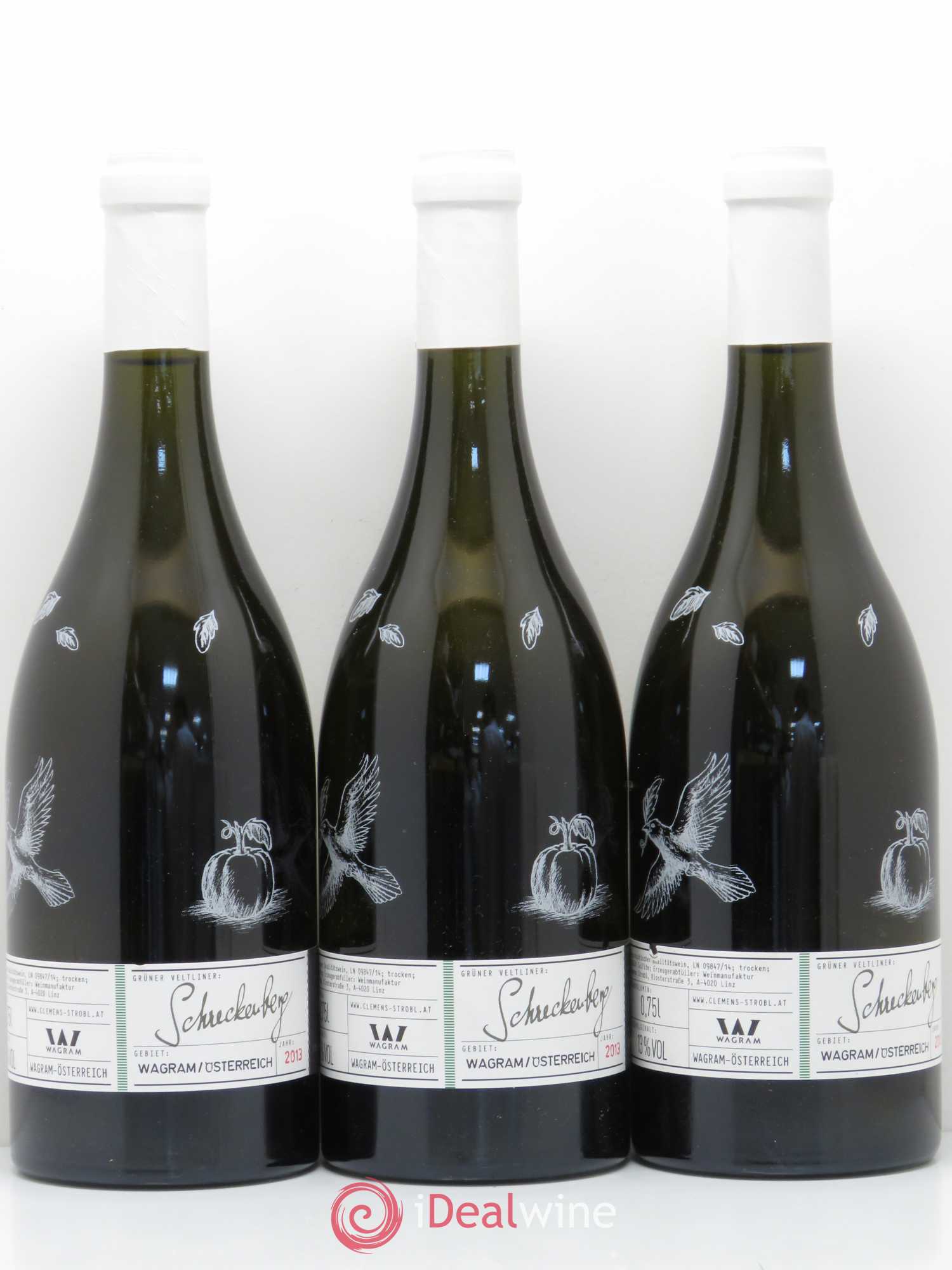 Autriche Gruner Veltliner Schreckenberg Clement Strobl 2013 - Posten von 3 Flaschen - 0