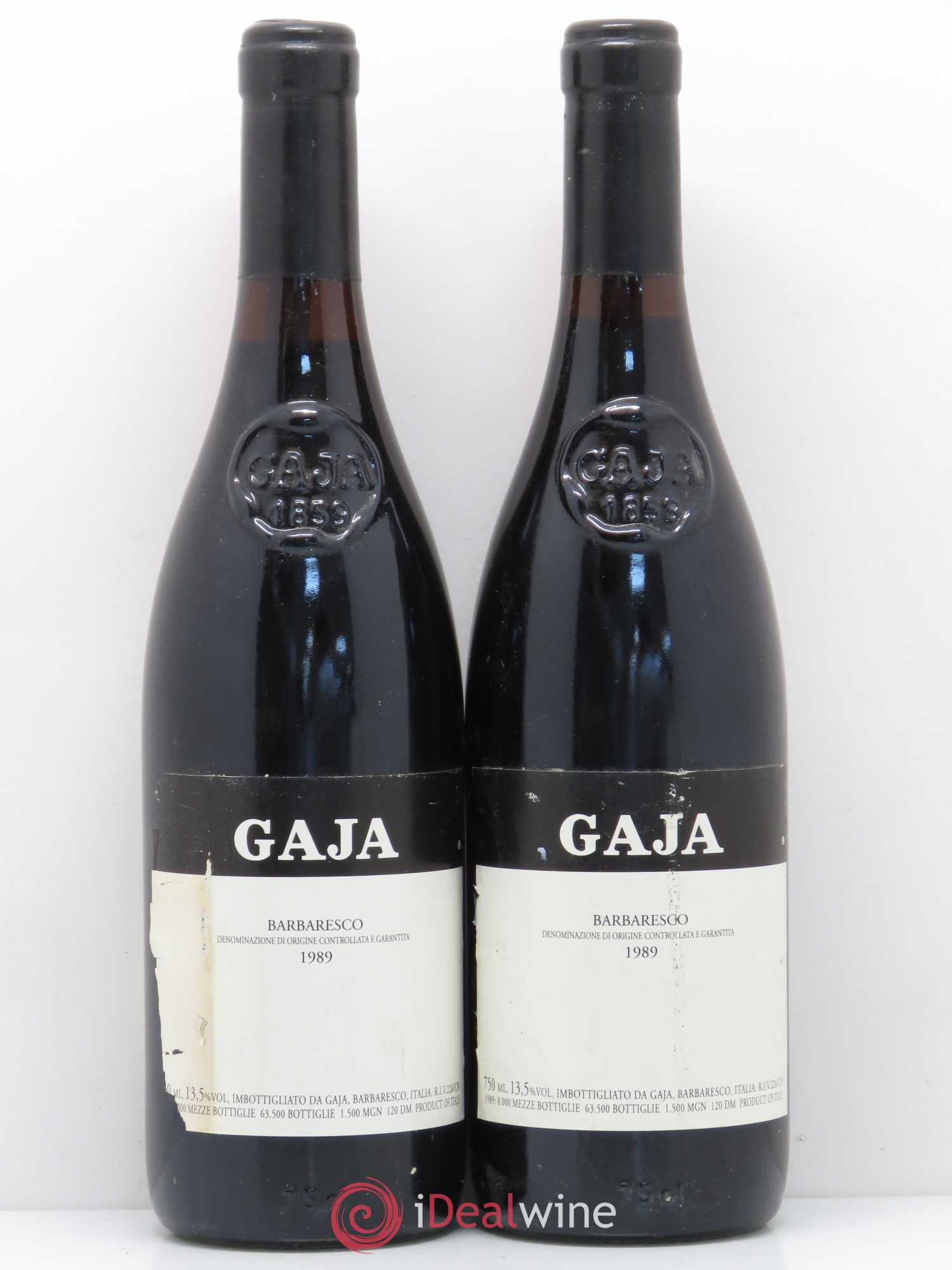 Barbaresco DOCG Angelo Gaja 1989 - Lot de 2 bouteilles - 0