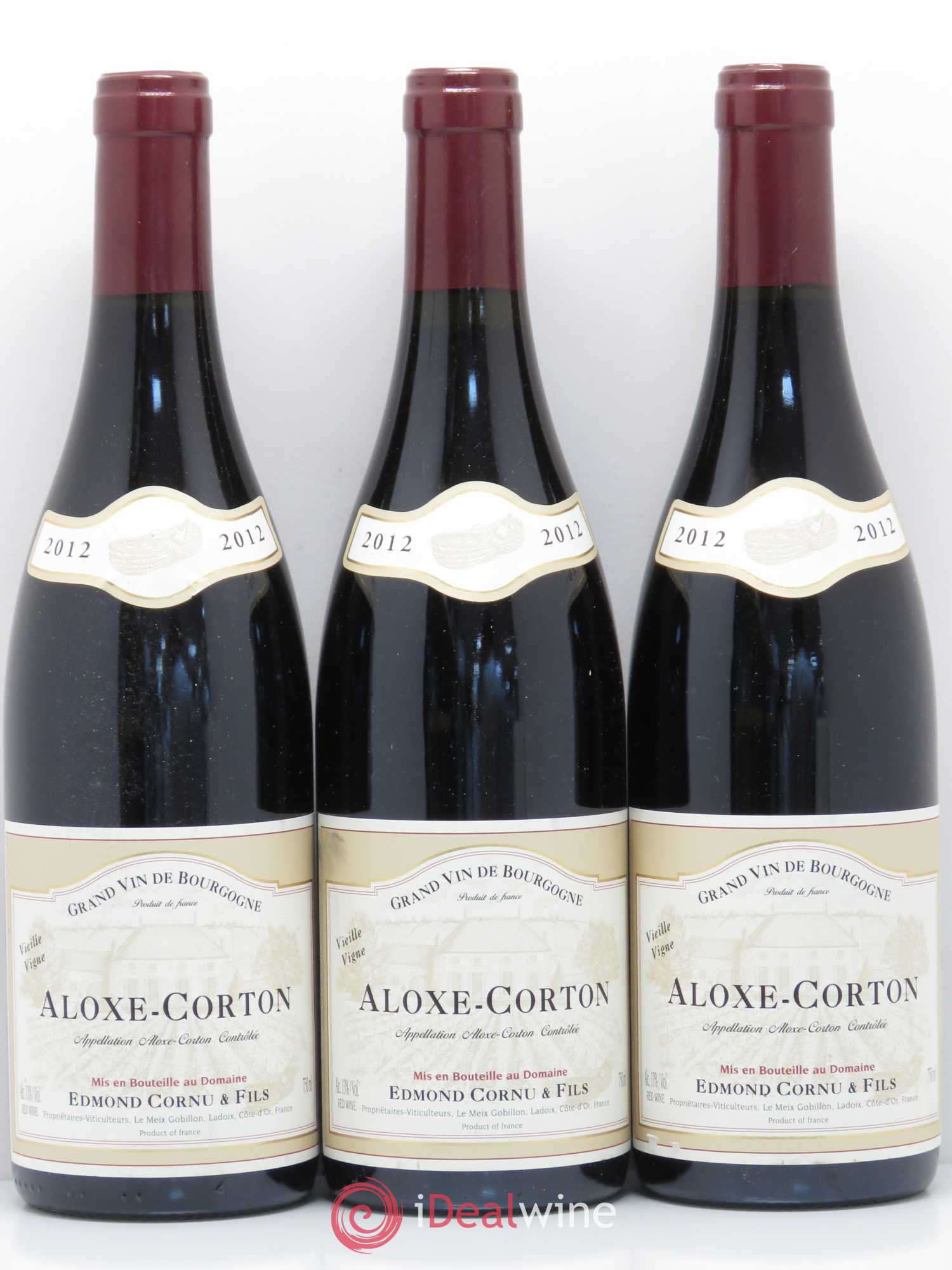 Aloxe-Corton Vieilles Vignes Cornu 2012 - Posten von 3 Flaschen - 0