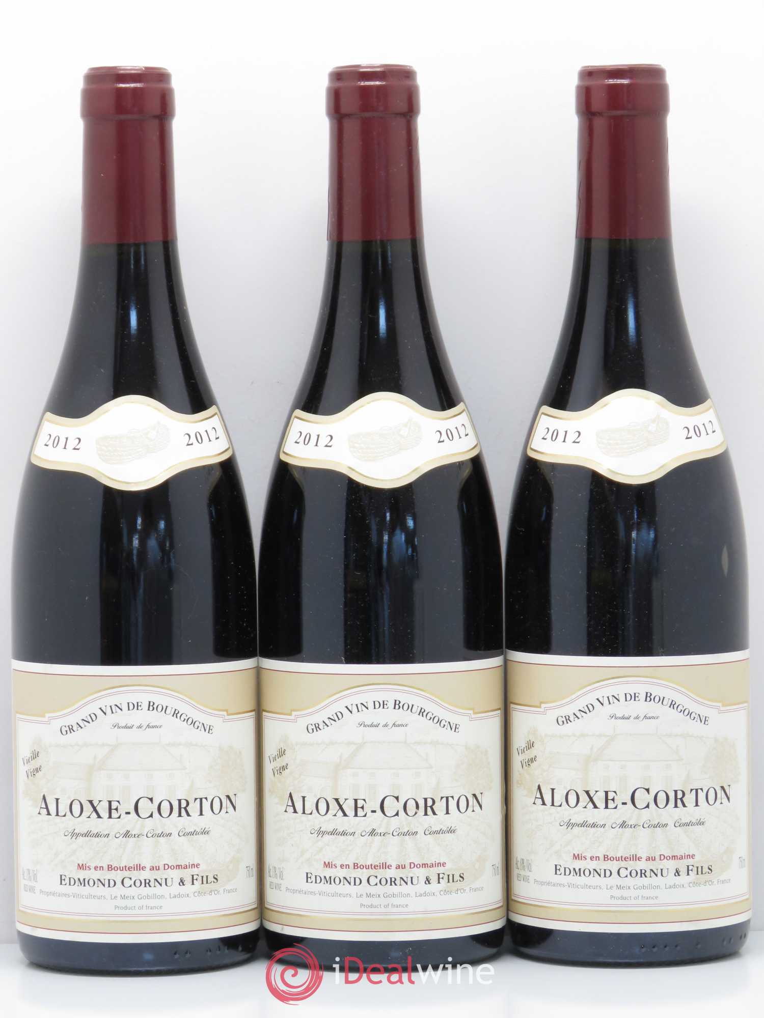 Aloxe-Corton Vieilles Vignes Cornu 2012 - Posten von 3 Flaschen - 0