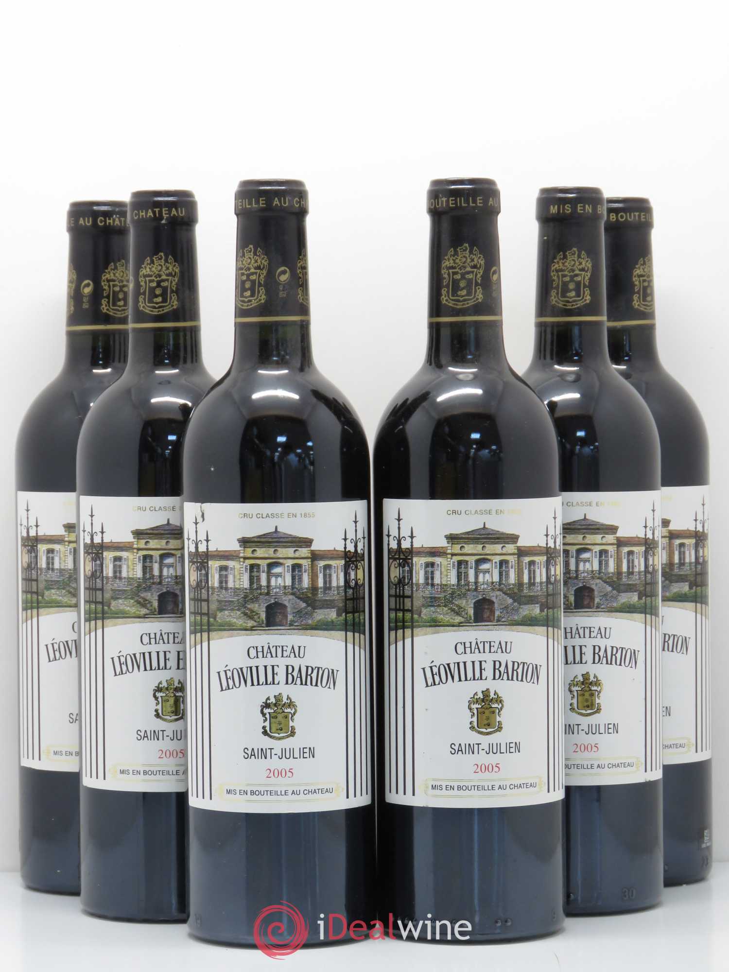Château Léoville Barton 2ème Grand Cru Classé 2005 - Lot de 6 bouteilles - 0