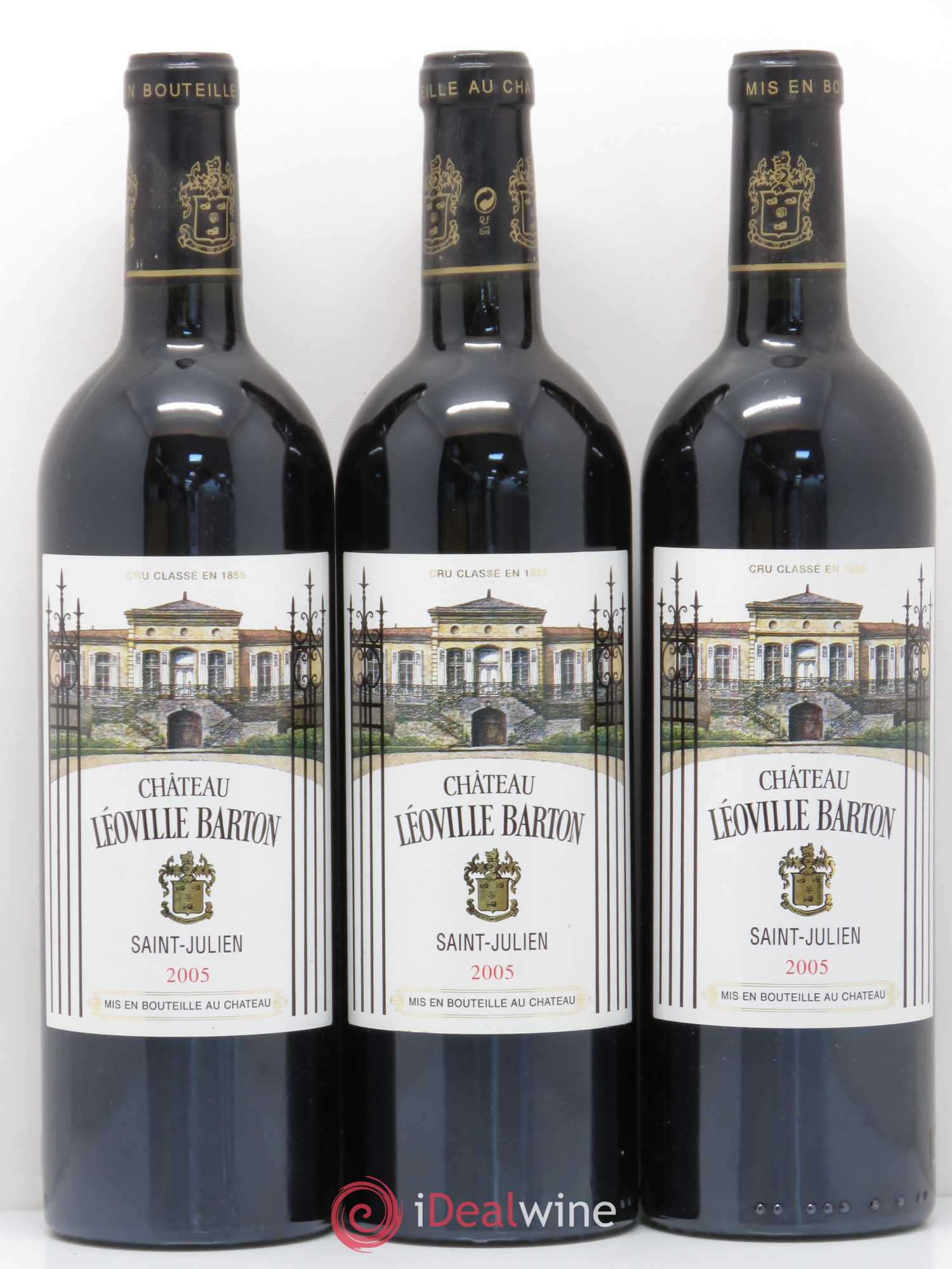Château Léoville Barton 2ème Grand Cru Classé 2005 - Lot de 3 bouteilles - 0