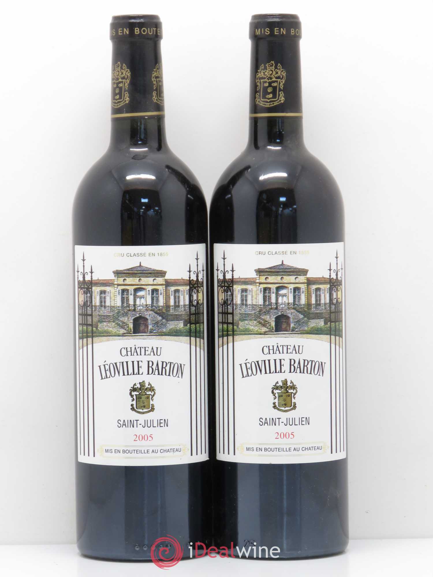 Château Léoville Barton 2ème Grand Cru Classé 2005 - Lot de 2 bouteilles - 0