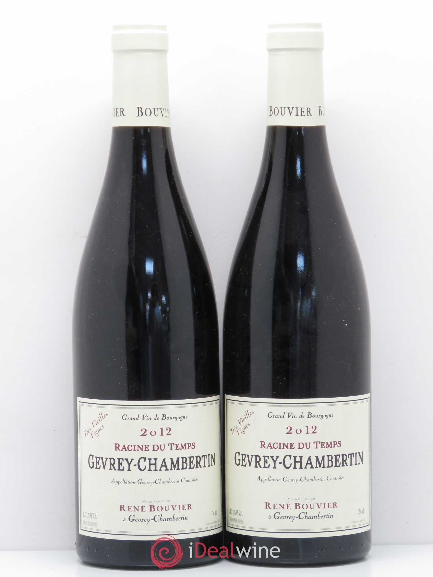 Gevrey-Chambertin Racines Temps René Bouvier 2012 - Lot of 2 bottles - 0