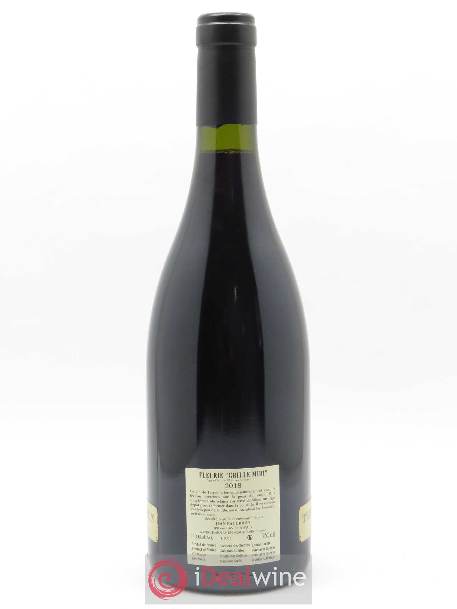 Fleurie Grille-Midi Terres dorées - J-P. Brun (Domaine des) 2018 - Lot of 1 bottle - 1