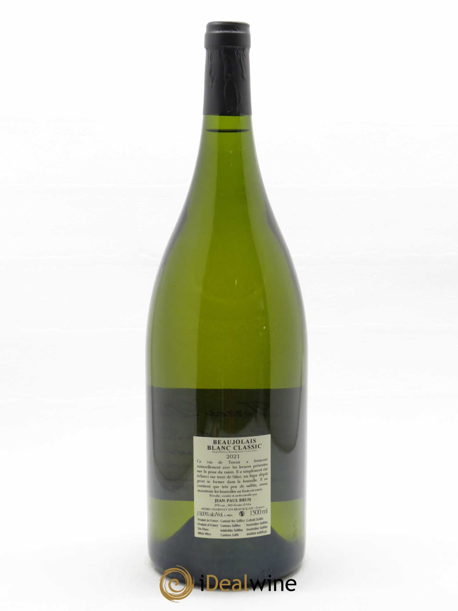 Beaujolais Chardonnay Classic Terres dorées - J-P. Brun (Domaine des) 2021 - Lot de 1 magnum - 1