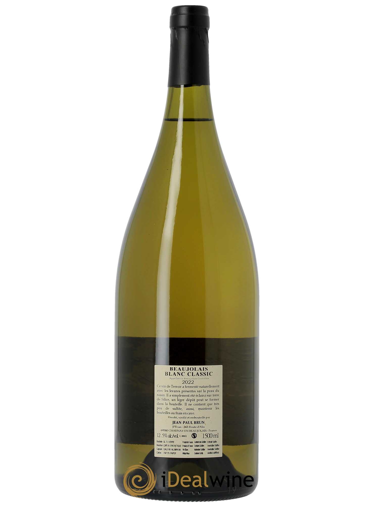 Beaujolais Chardonnay Classic Terres dorées - J-P. Brun (Domaine des) 2022 - Lot de 1 magnum - 1