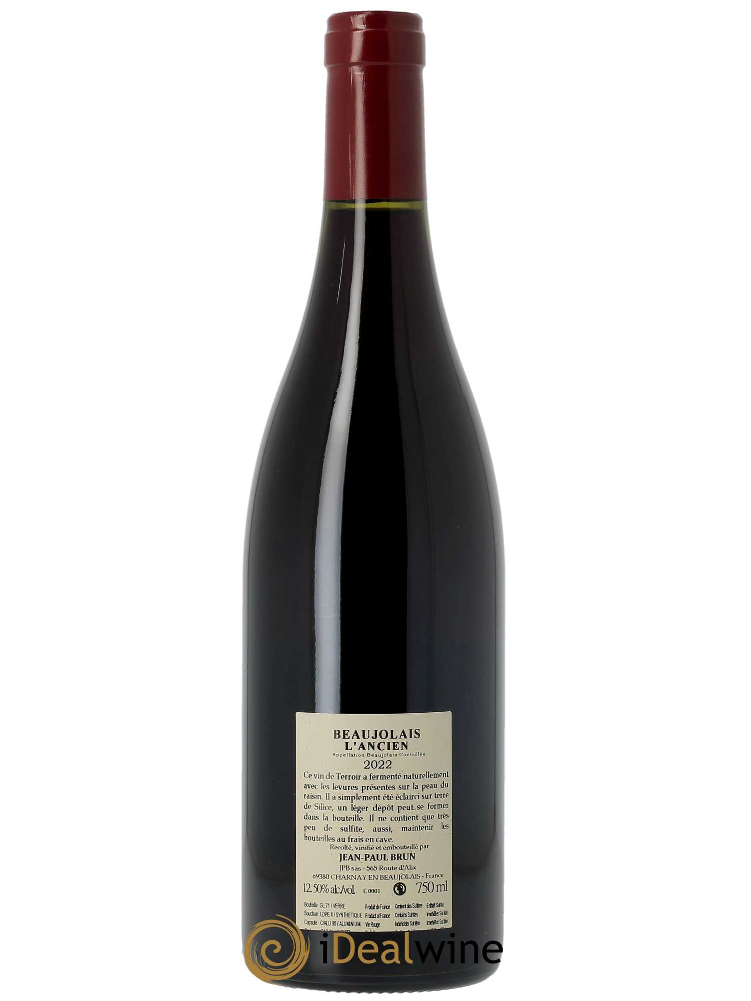 Beaujolais L'Ancien Terres dorées - J-P. Brun (Domaine des) 2022 - Lot of 1 bottle - 1