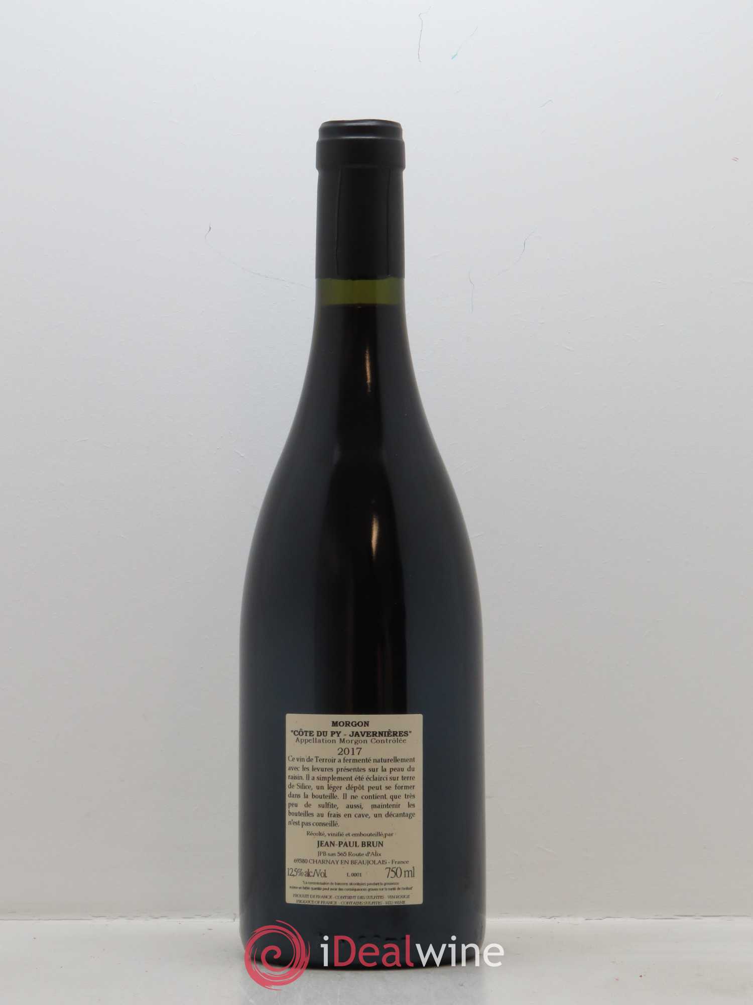 Morgon Côte du Py Javernières Terres dorées - J-P. Brun (Domaine des) 2017 - Posten von 1 Flasche - 1