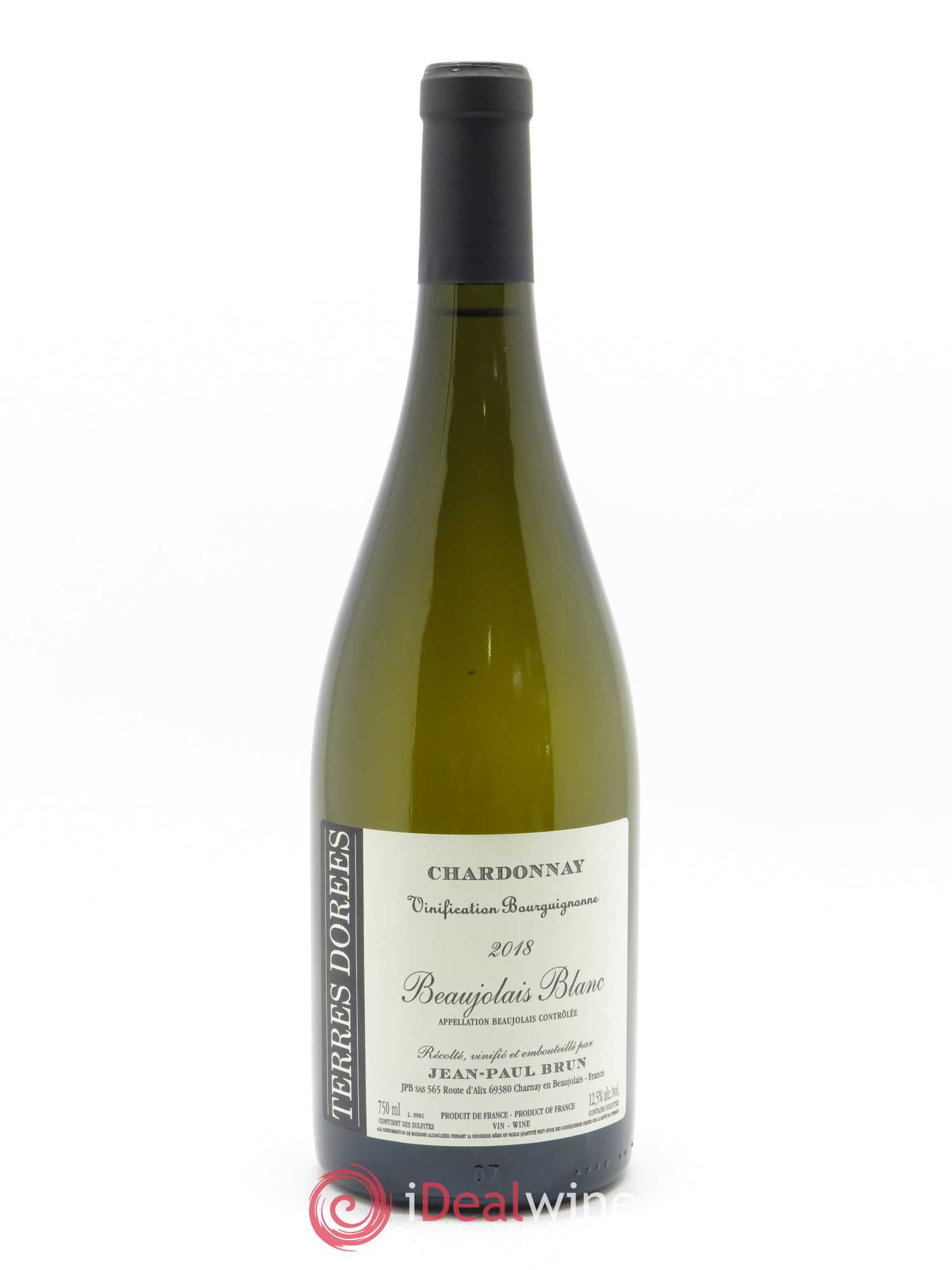 Beaujolais Vinification Bourguignonne Terres dorées - J-P. Brun (Domaine des) 2018 - Lot de 1 bouteille - 0