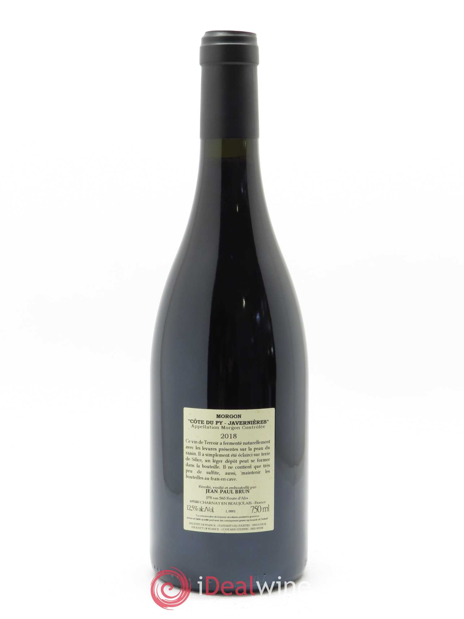 Morgon Côte du Py Javernières Terres dorées - J-P. Brun (Domaine des) 2018 - Lot de 1 bouteille - 1