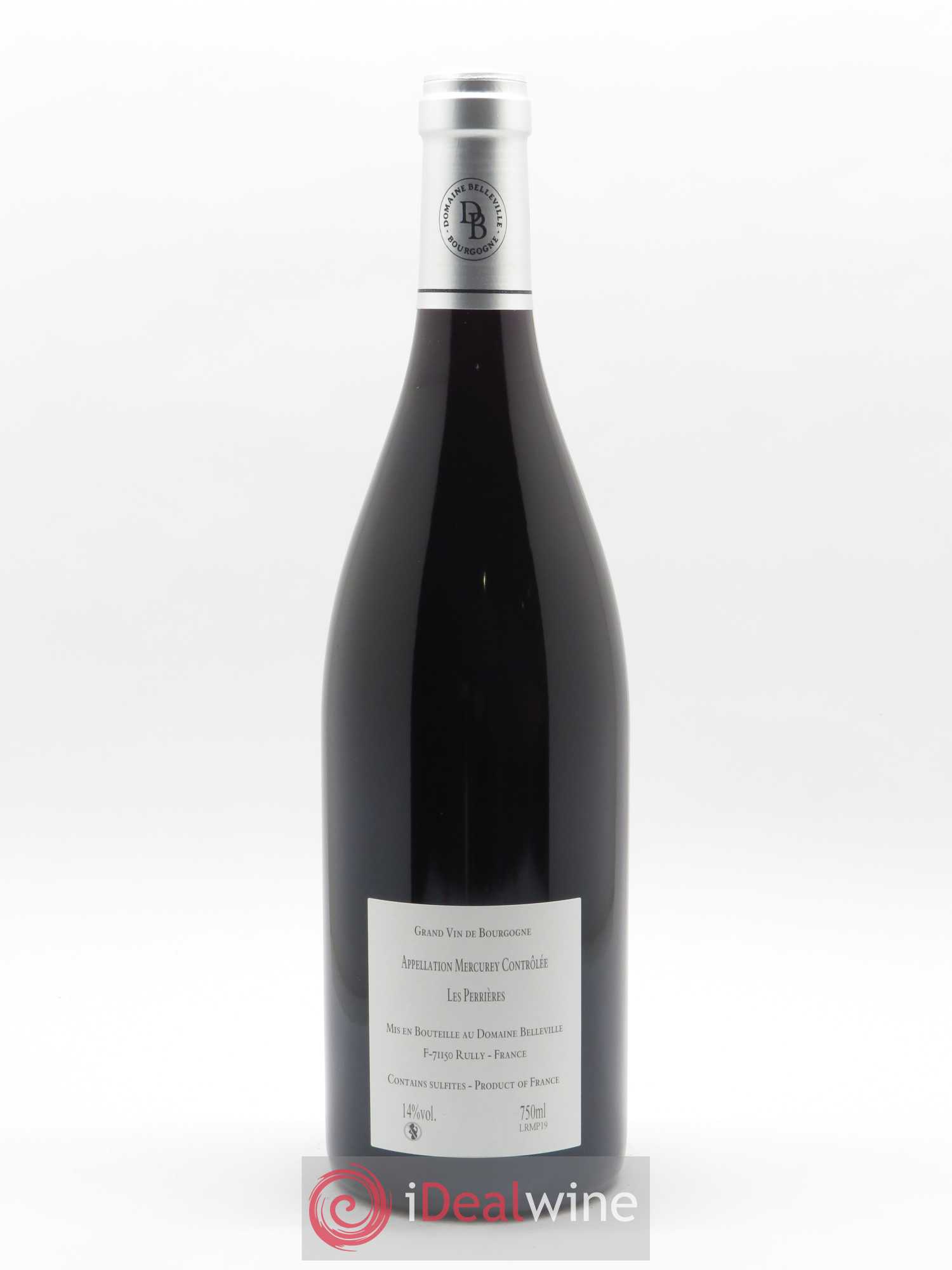 Mercurey Les Perrières Belleville 2019 - Lot de 1 bouteille - 1