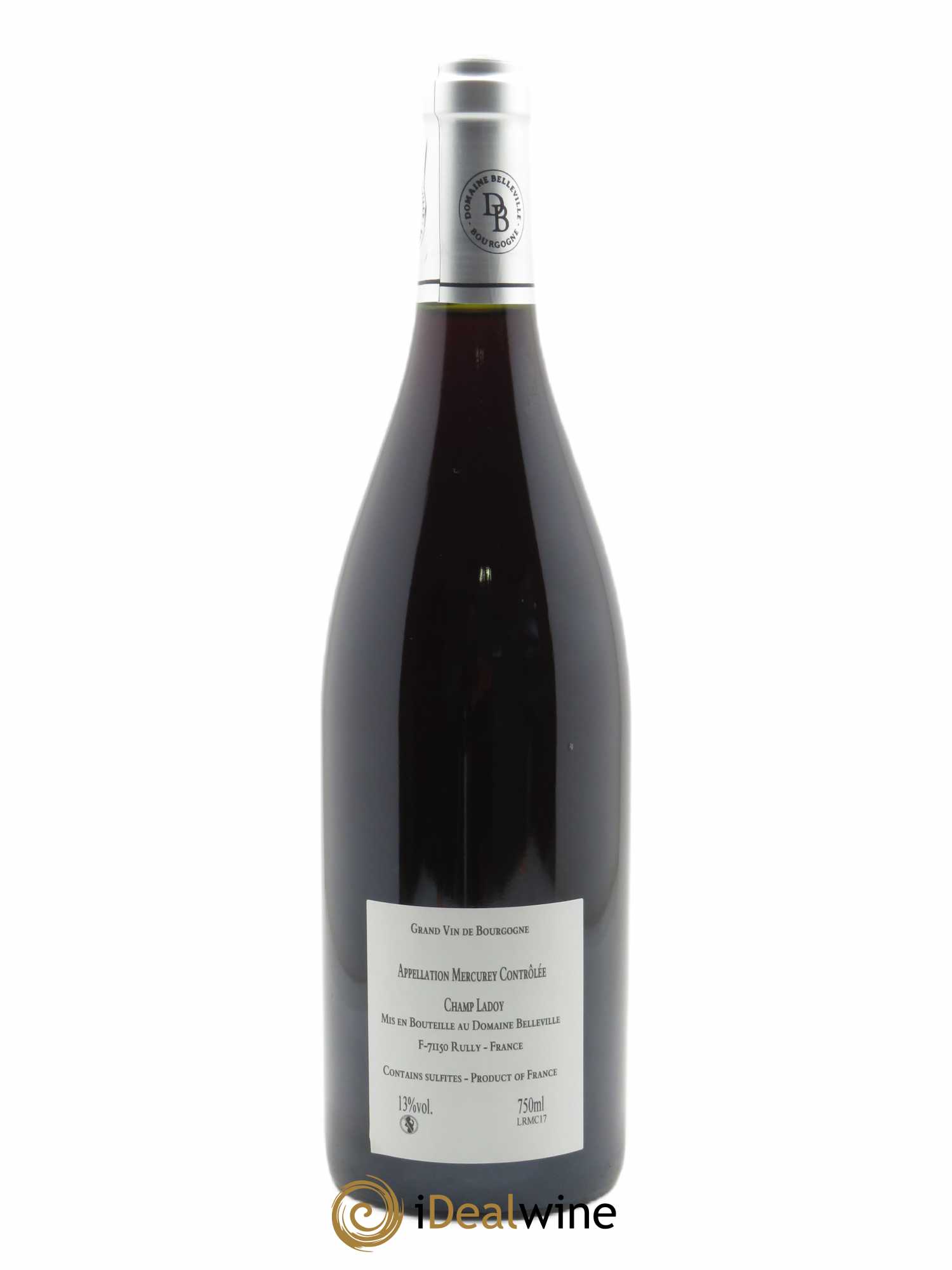 Mercurey Champ Ladoy Belleville 2017 - Lot of 1 bottle - 1