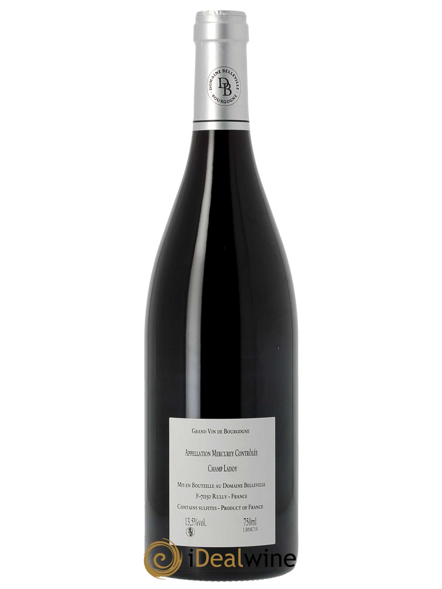 Mercurey Champ Ladoy Belleville 2019 - Lot of 1 bottle - 1