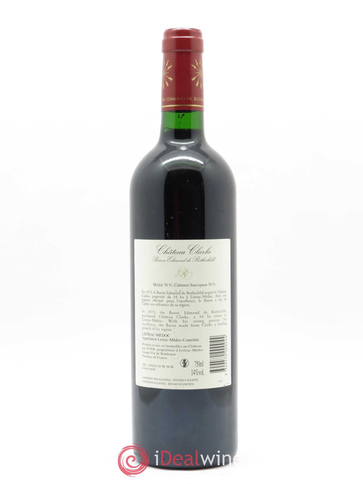 Château Clarke 2009 - Lot de 1 bouteille - 1