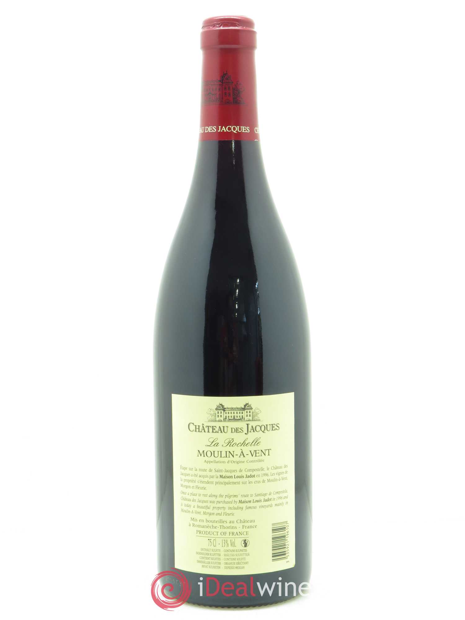 Moulin-à-Vent La Rochelle Château des Jacques 2012 - Lot de 1 bouteille - 1