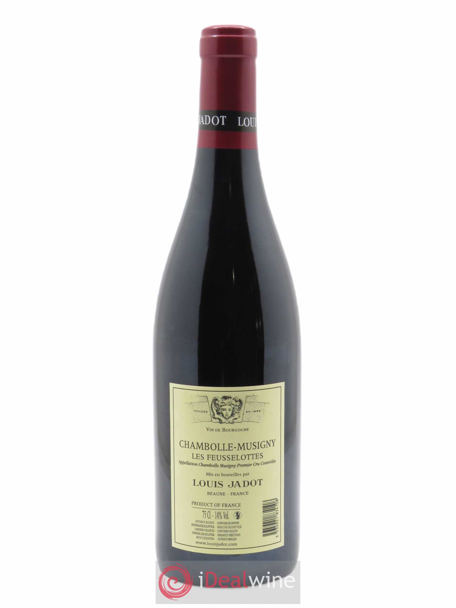 Chambolle-Musigny 1er Cru Les Feusselottes Domaine Louis Jadot 2019 - Lot de 1 bouteille - 1