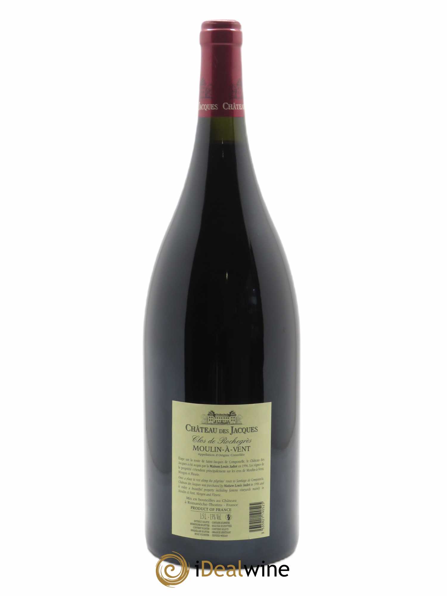Moulin-à-Vent Clos de Rochegrès Château des Jacques 2016 - Lot de 1 magnum - 1