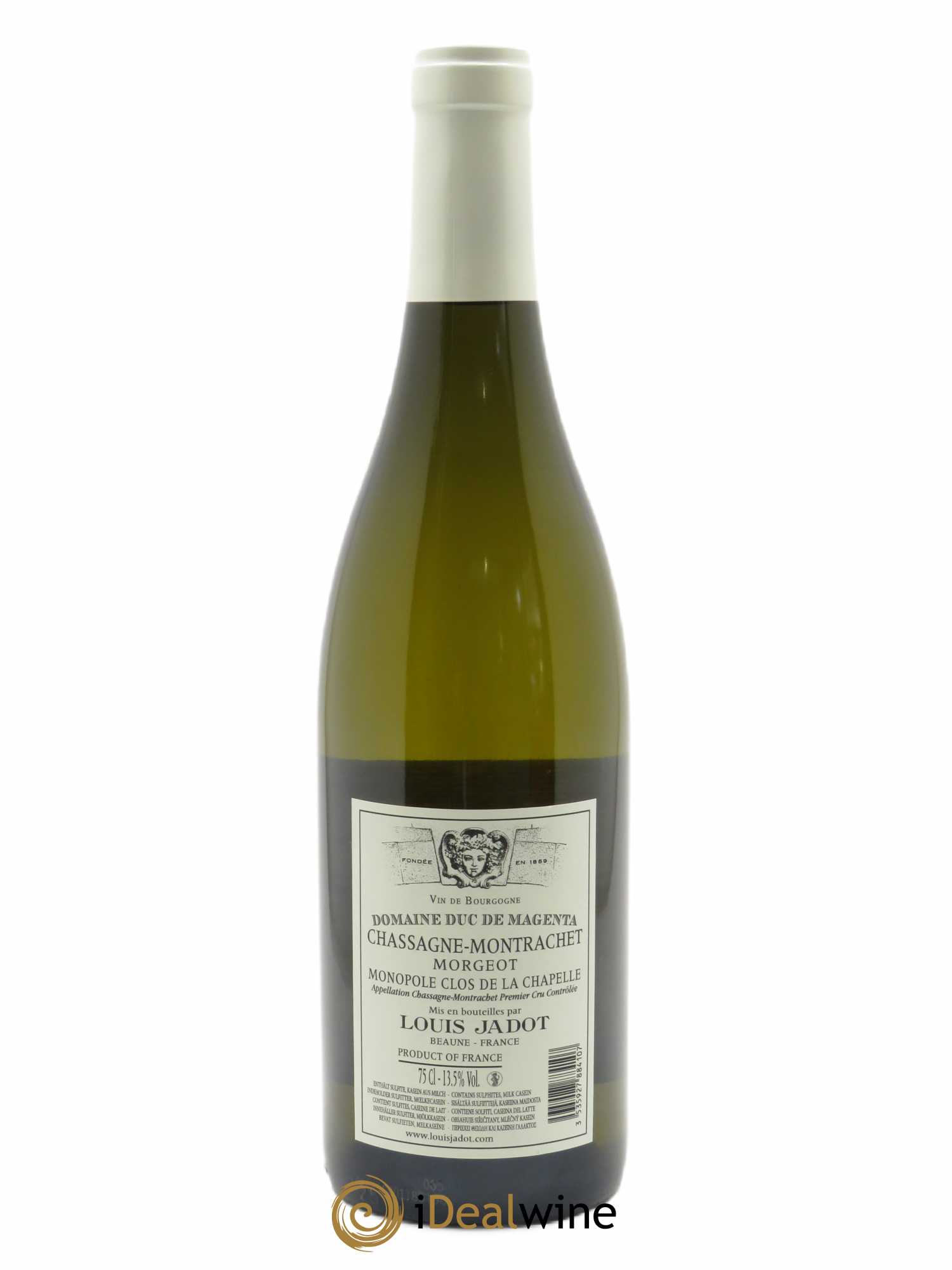 Chassagne-Montrachet 1er Cru Morgeot Clos de la Chapelle Domaine du Duc de Magenta - Louis Jadot 2018 - Lot of 1 bottle - 1