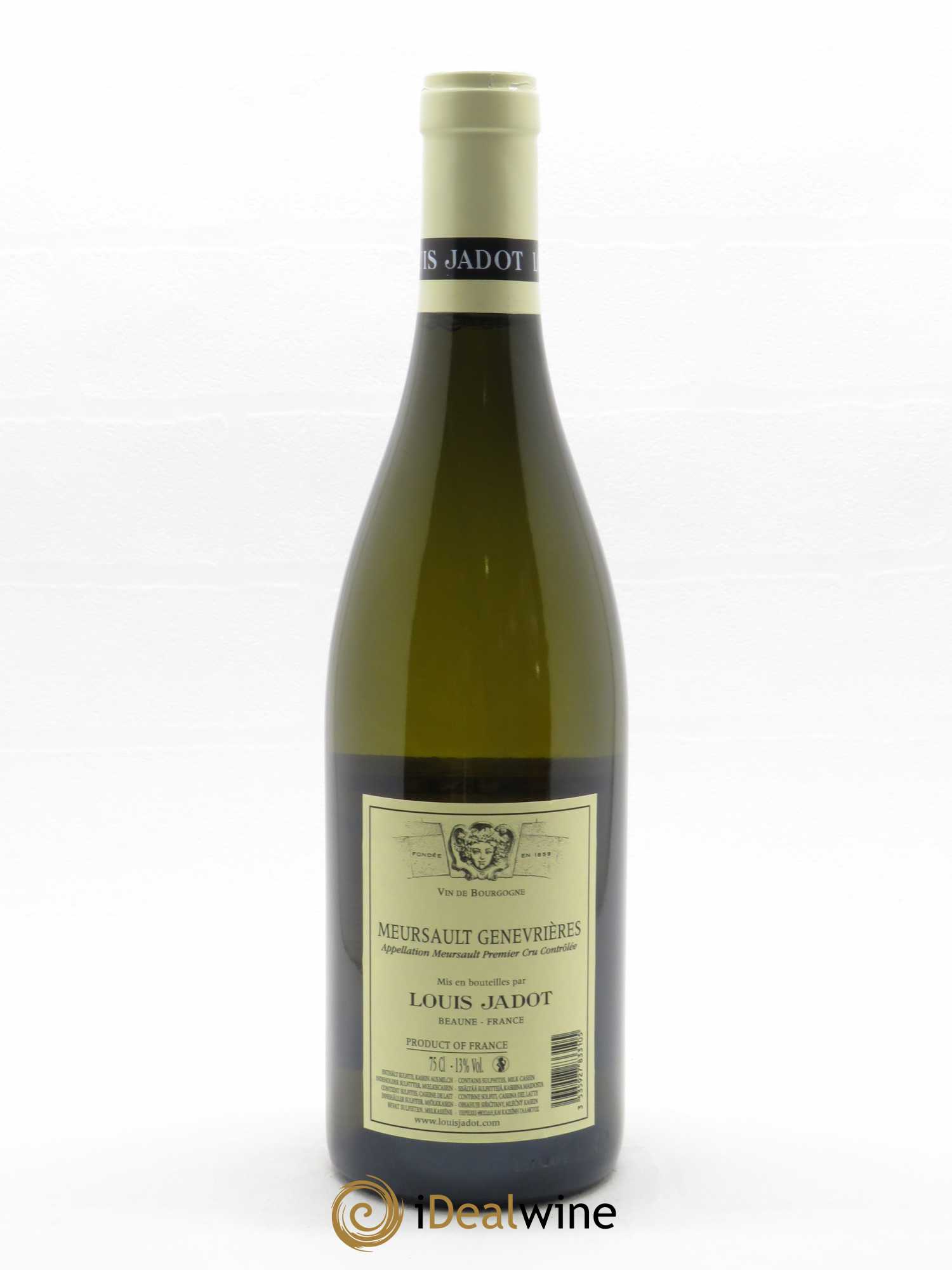Meursault 1er Cru Les Genevrières Domaine Louis Jadot 2020 - Lot de 1 bouteille - 1