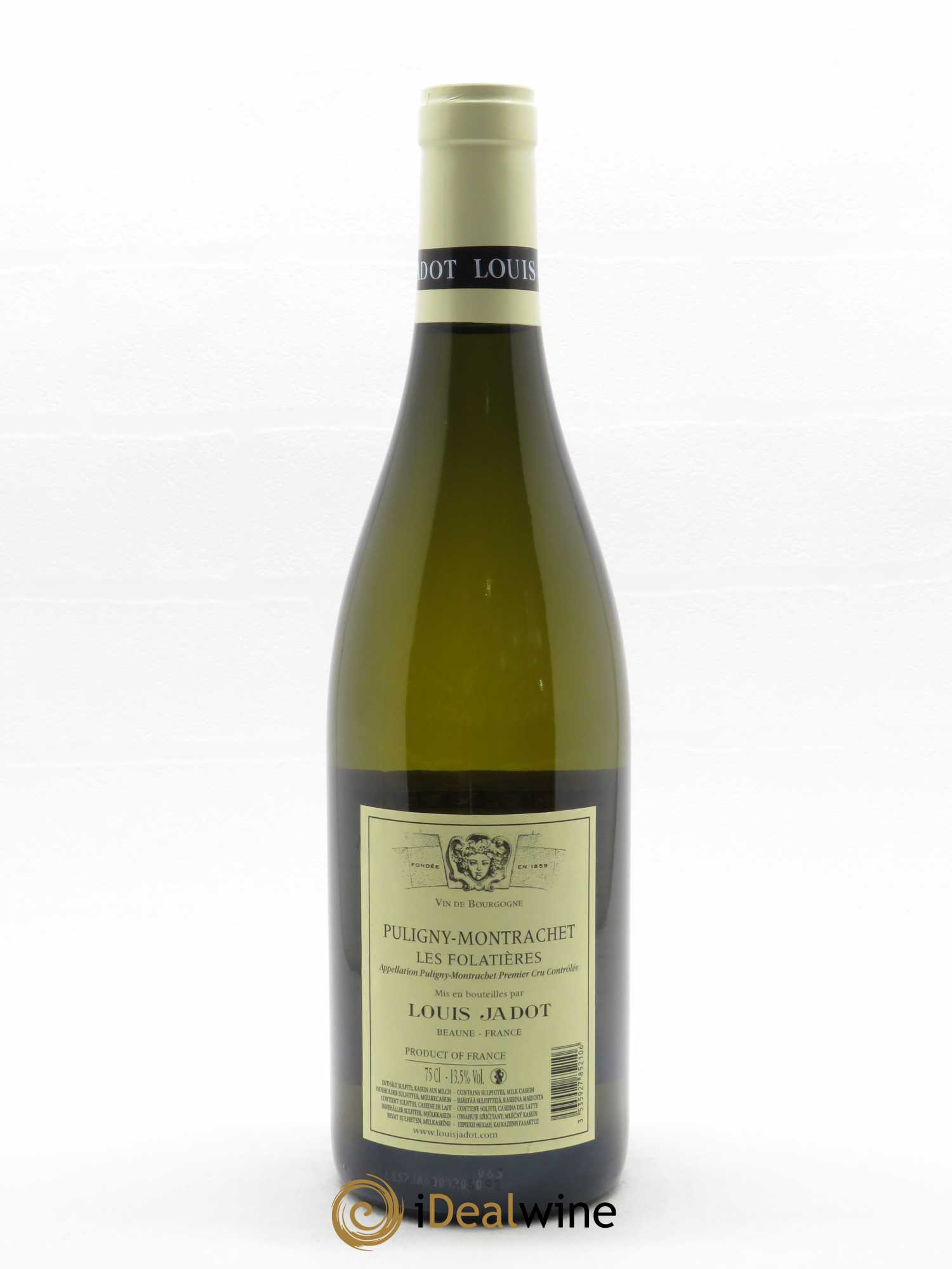 Puligny-Montrachet 1er Cru Les Folatières Domaine Louis Jadot 2020 - Lot de 1 bouteille - 1