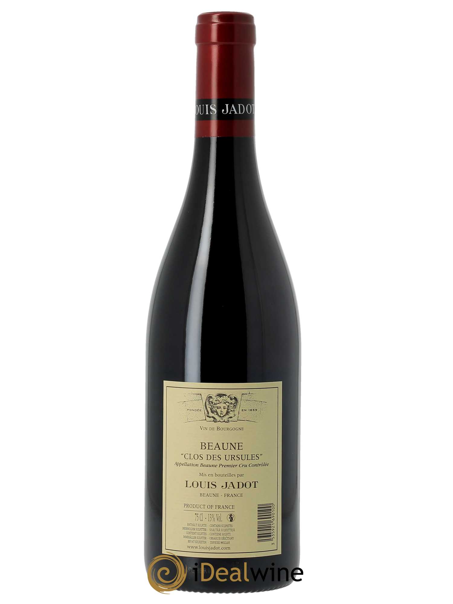 Beaune 1er Cru Clos des Ursules Monopole Héritiers Louis Jadot (Domaine des) - Louis Jadot 2021 - Lot of 1 bottle - 1