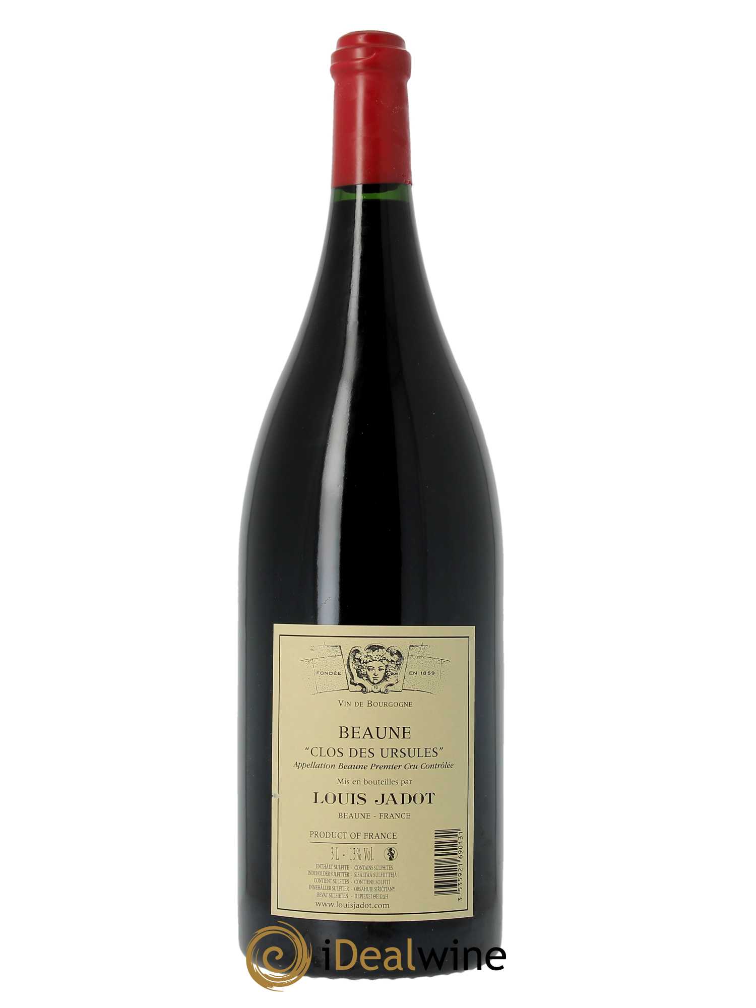 Beaune 1er Cru Clos des Ursules Monopole Héritiers Louis Jadot (Domaine des) - Louis Jadot 2011 - Lot de 1 double magnum - 2