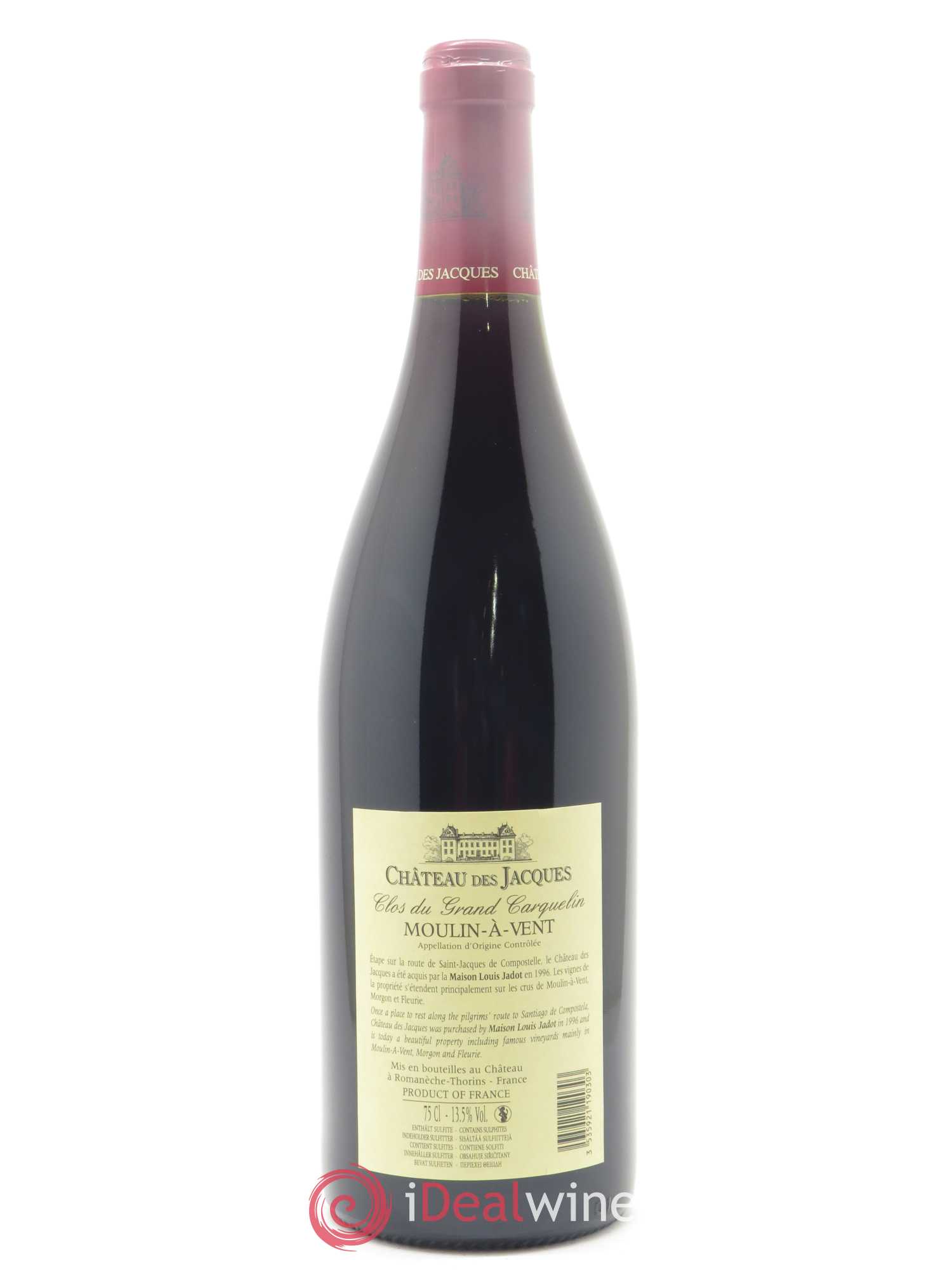Moulin-à-Vent Clos du Grand Carquelin Château des Jacques 2017 - Lot de 1 bouteille - 1