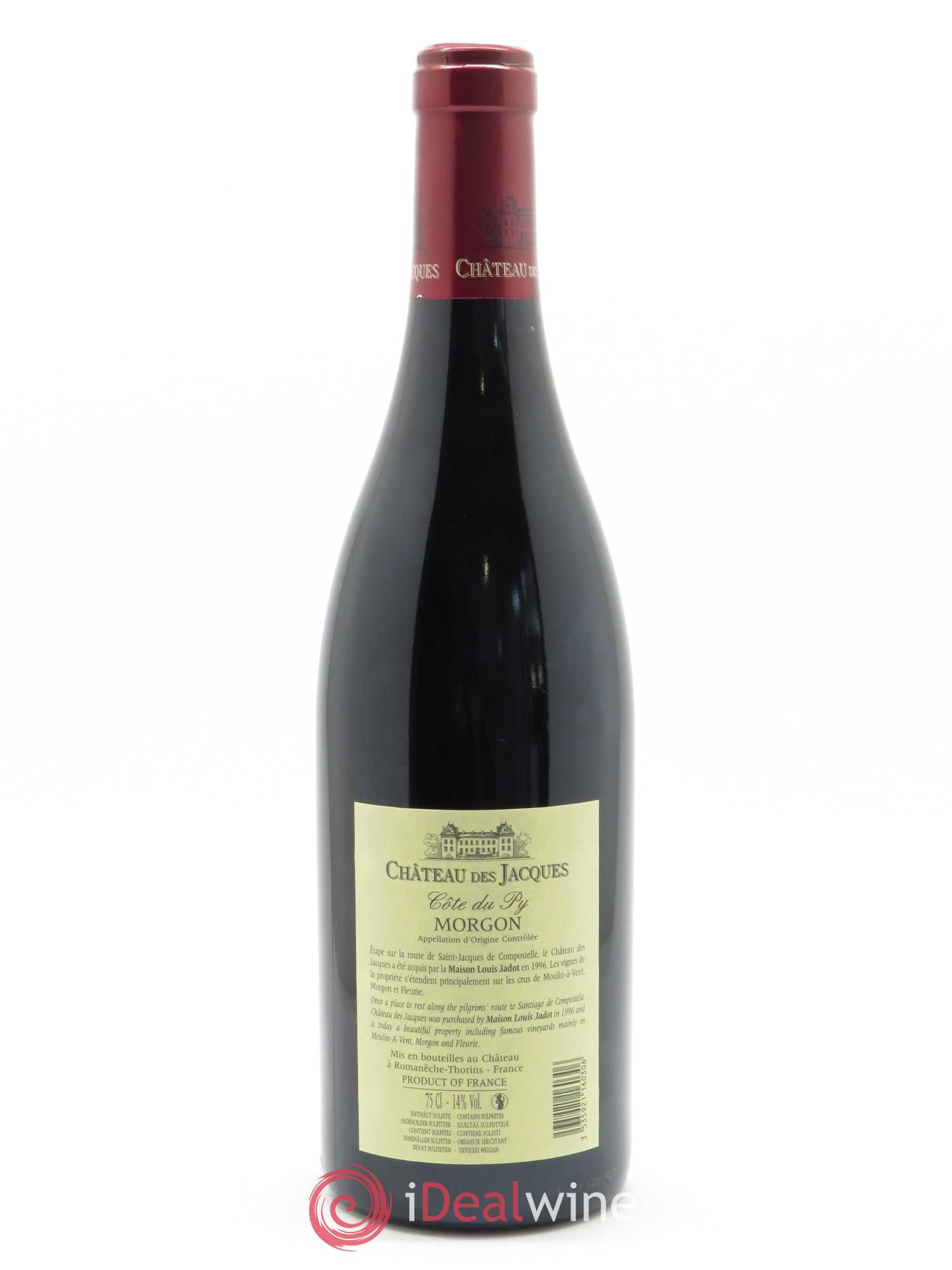Morgon Côte du Py Château des Jacques 2018 - Lot de 1 bouteille - 1
