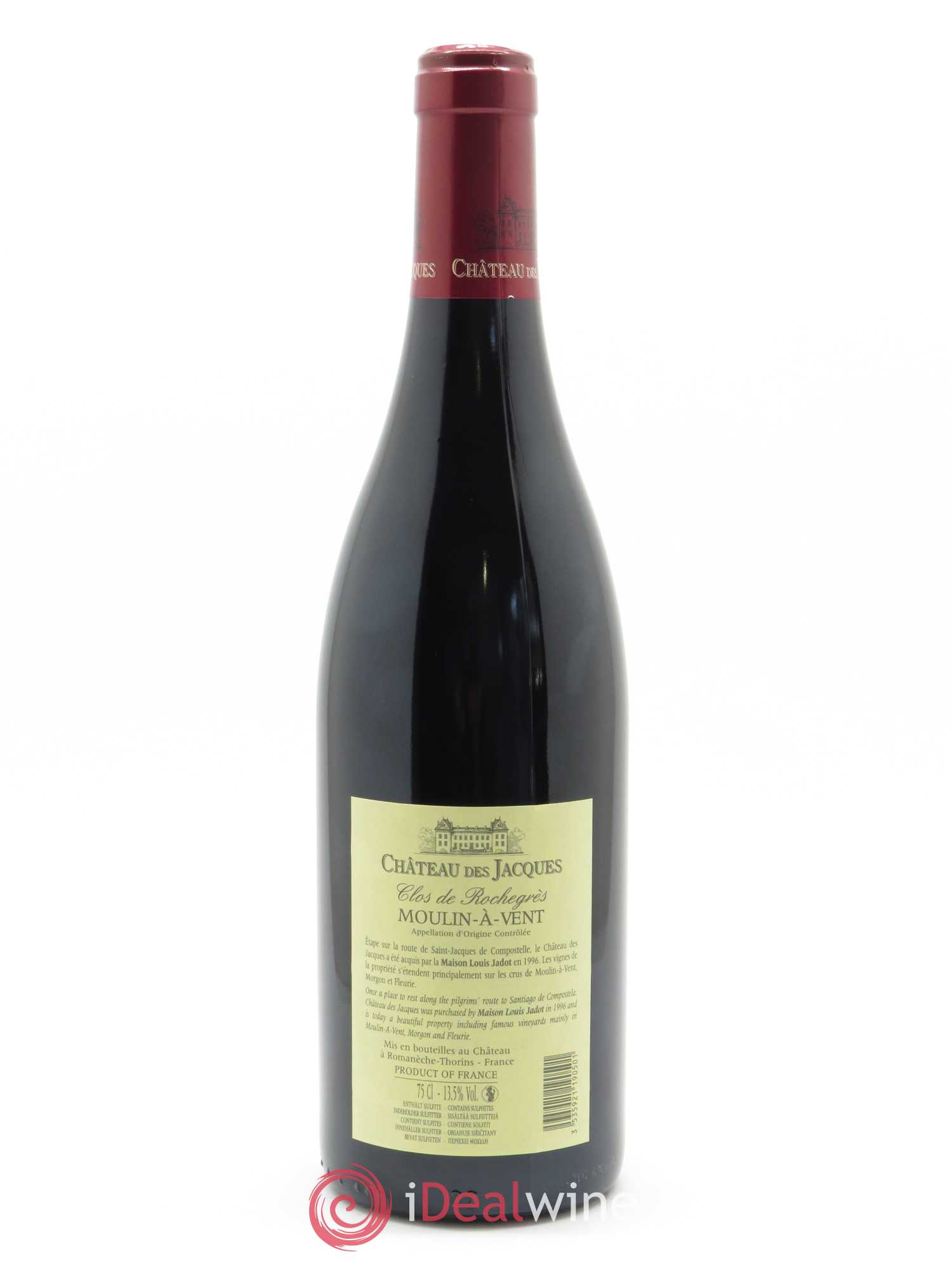 Moulin-à-Vent Clos de Rochegrès Château des Jacques 2018 - Lot de 1 bouteille - 1