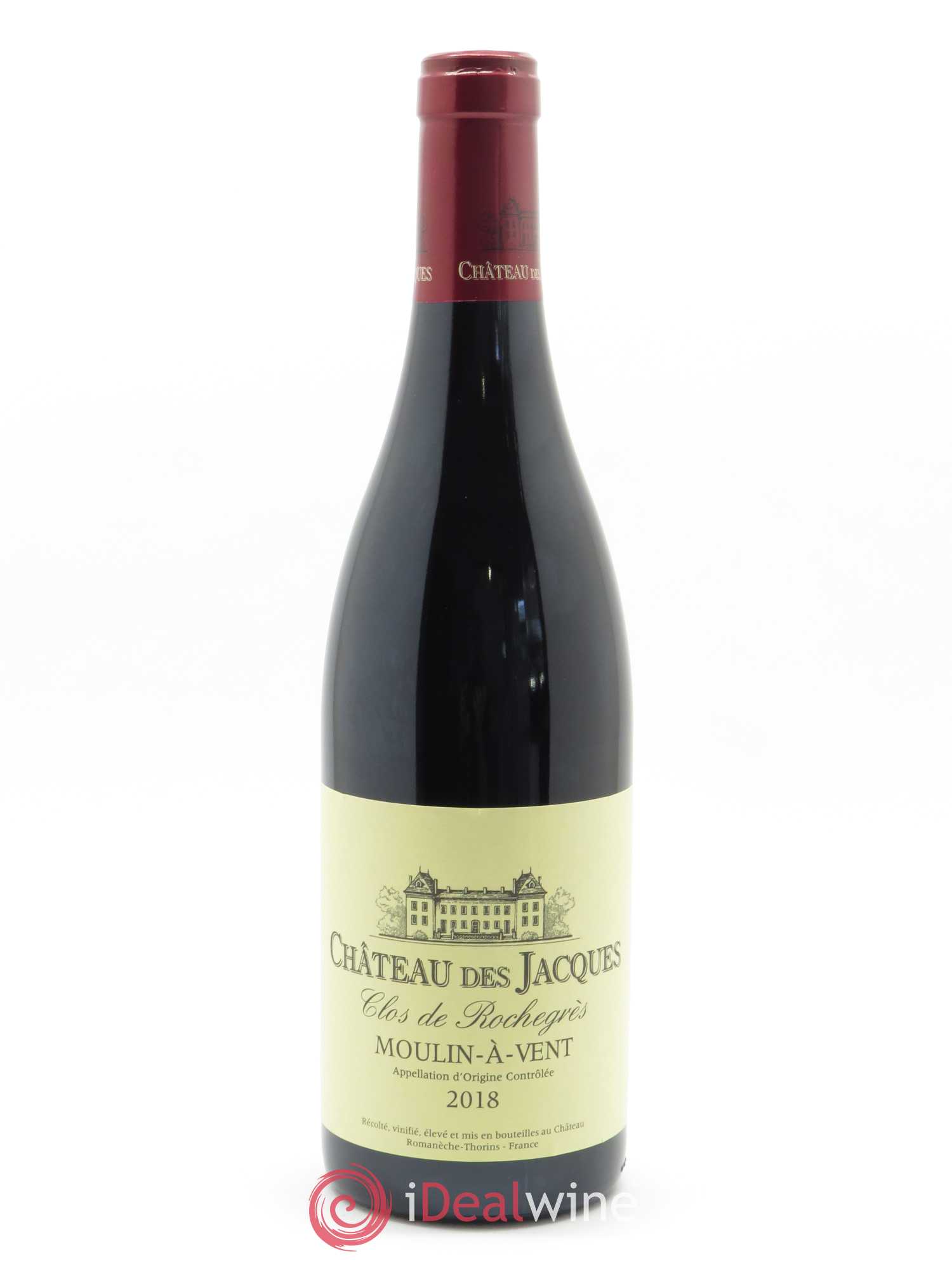 Moulin-à-Vent Clos de Rochegrès Château des Jacques 2018 - Lot de 1 bouteille - 0