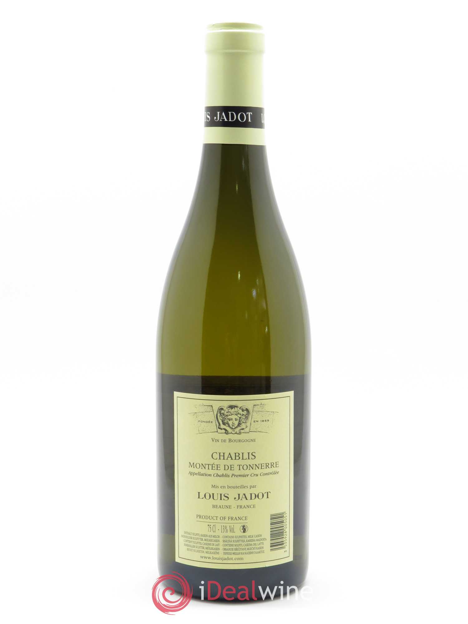Chablis 1er Cru Montée de Tonnerre Maison Louis Jadot 2018 - Lot de 1 bouteille - 1
