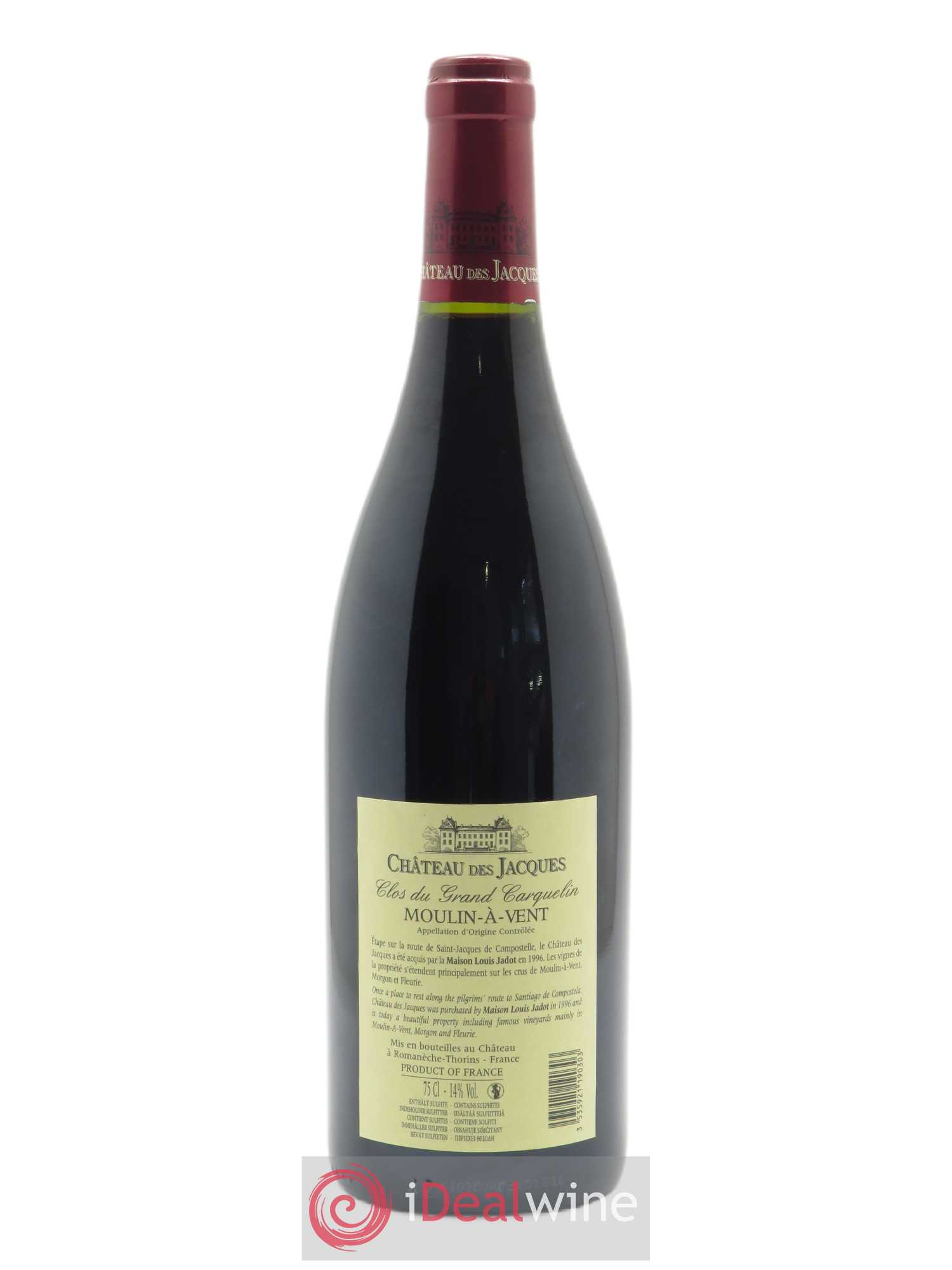 Moulin à Vent Clos du Grand Carquelin Château des Jacques  2015 - Lot of 1 bottle - 1