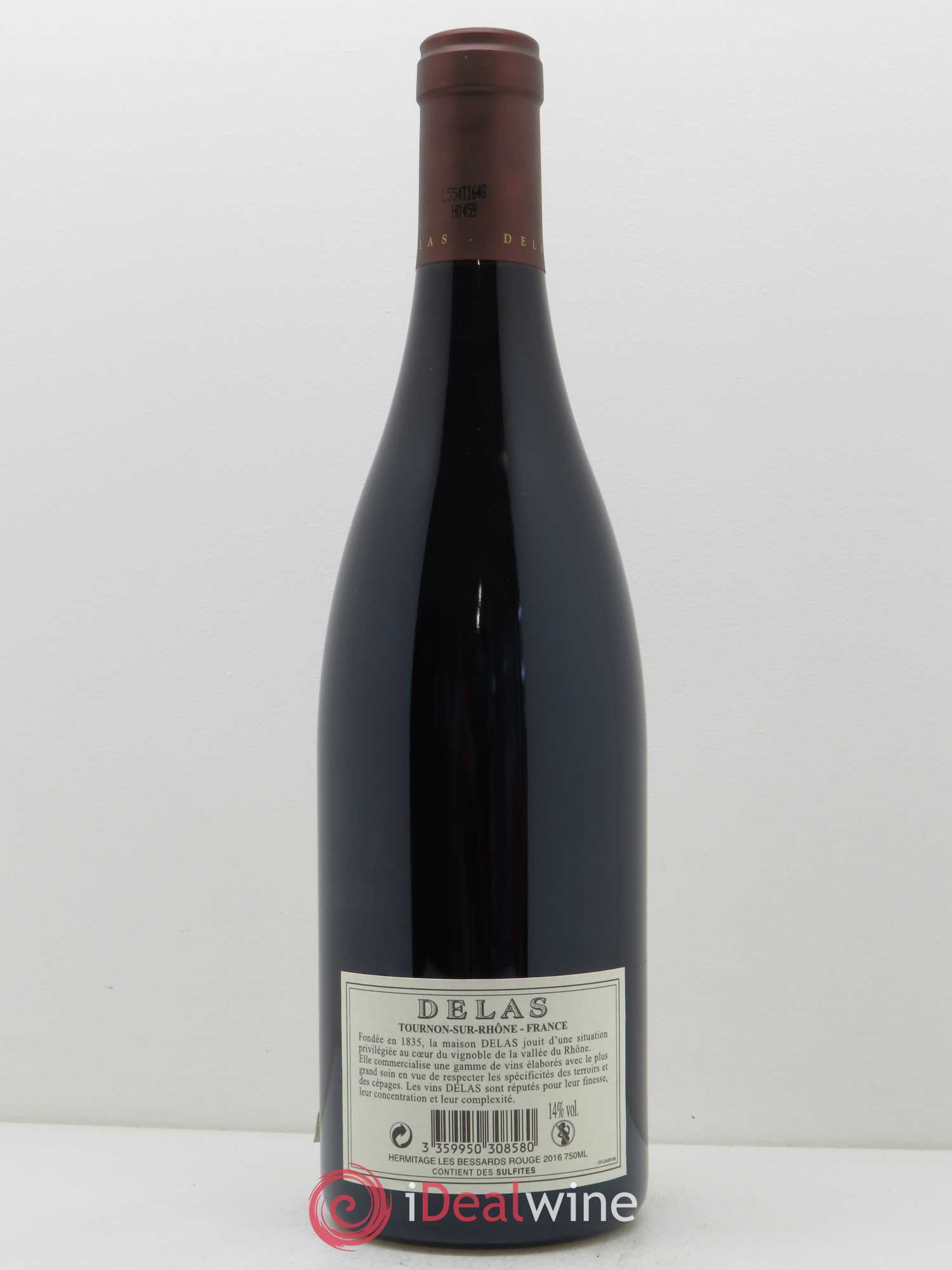 Hermitage Les Bessards Delas Frères 2016 - Lot de 1 bouteille - 1
