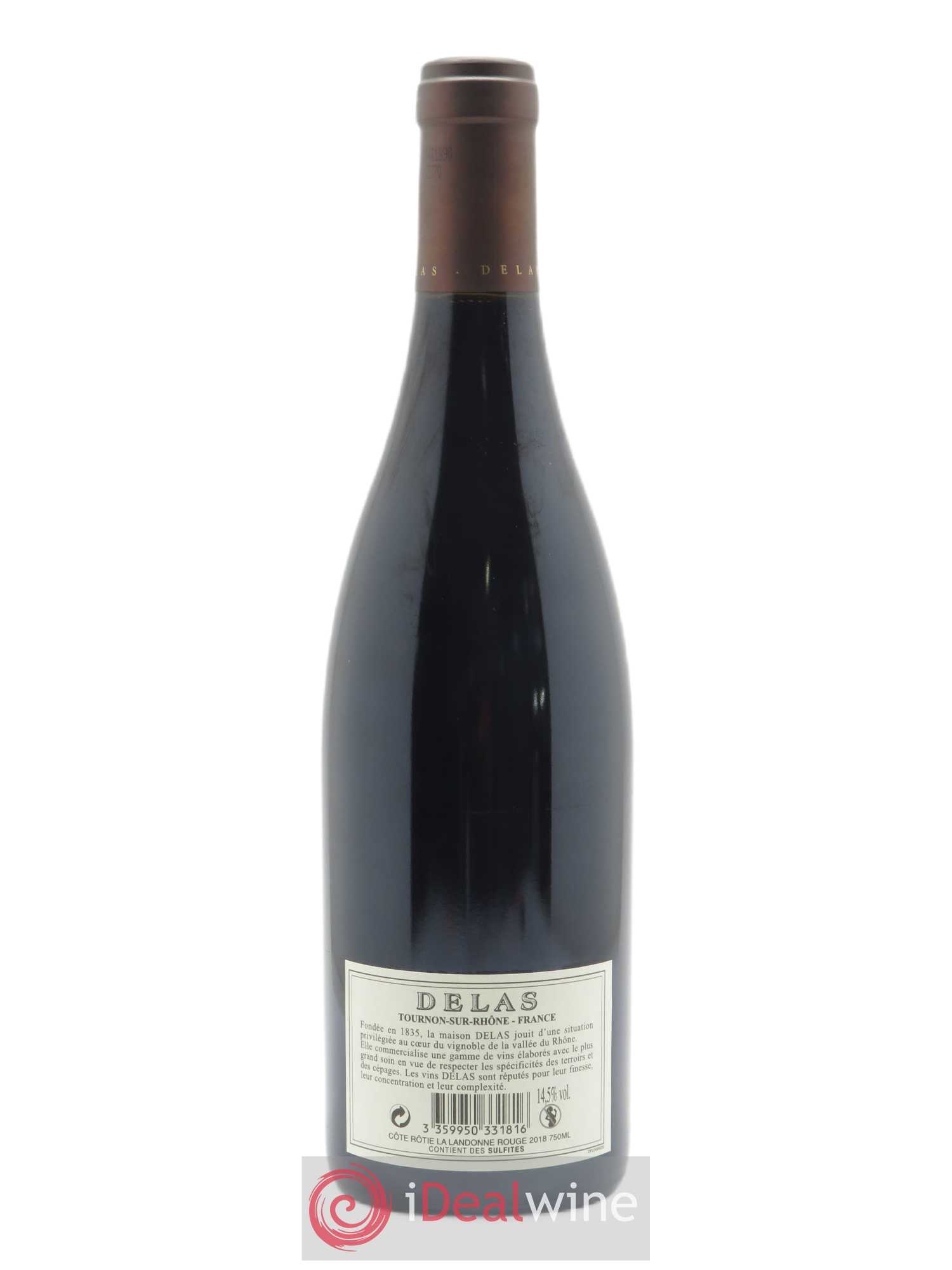 Côte-Rôtie La Landonne Delas Frères 2018 - Lot of 1 bottle - 1