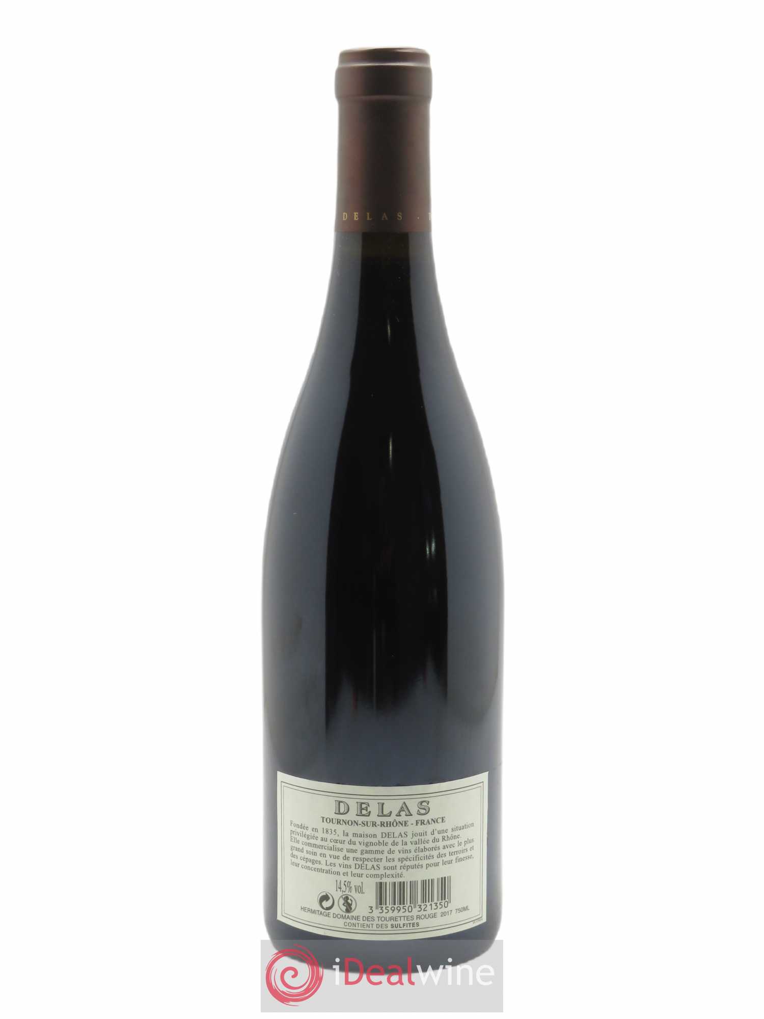 Hermitage Domaine des Tourettes Delas Frères 2017 - Lot de 1 bouteille - 1