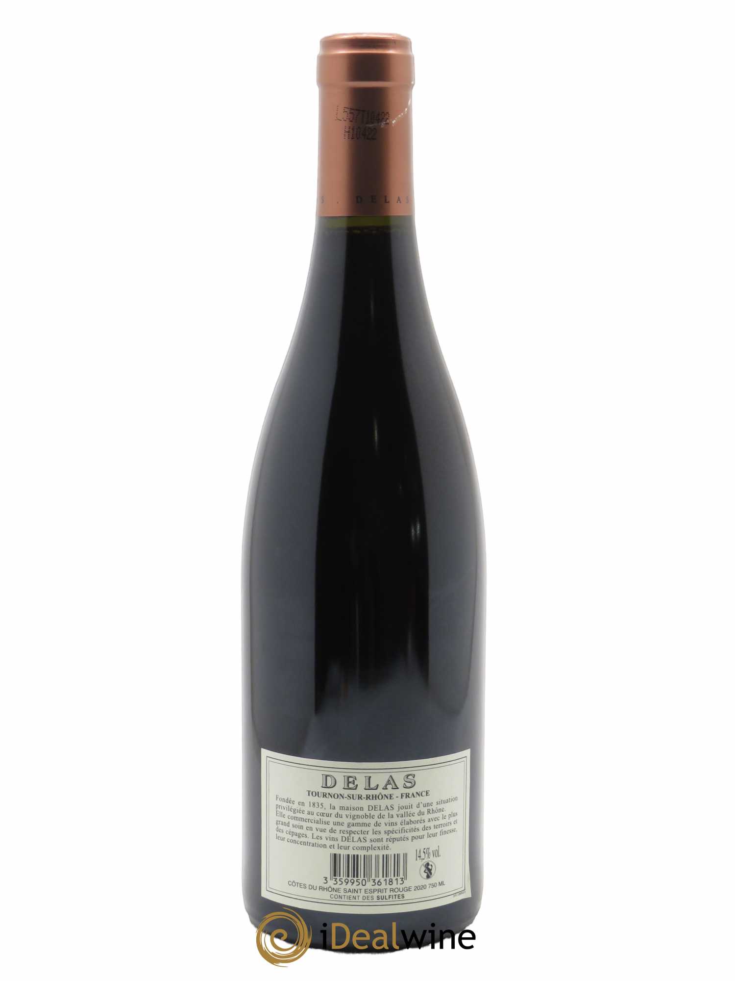 Côtes-du-Rhône Saint Esprit Delas Frères 2020 - Lot de 1 bouteille - 1