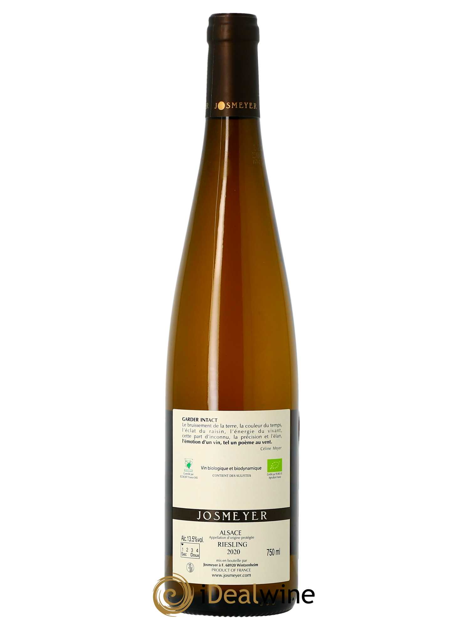 Alsace Riesling Le Dragon Josmeyer (Domaine) 2020 - Lot de 1 bouteille - 1