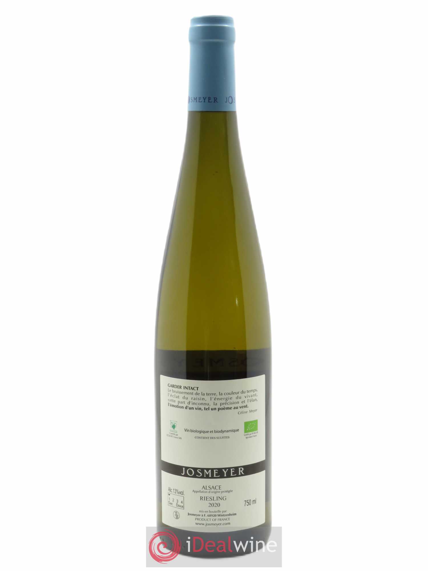 Alsace Riesling Le Kottabe Josmeyer (Domaine) 2020 - Lot de 1 bouteille - 1