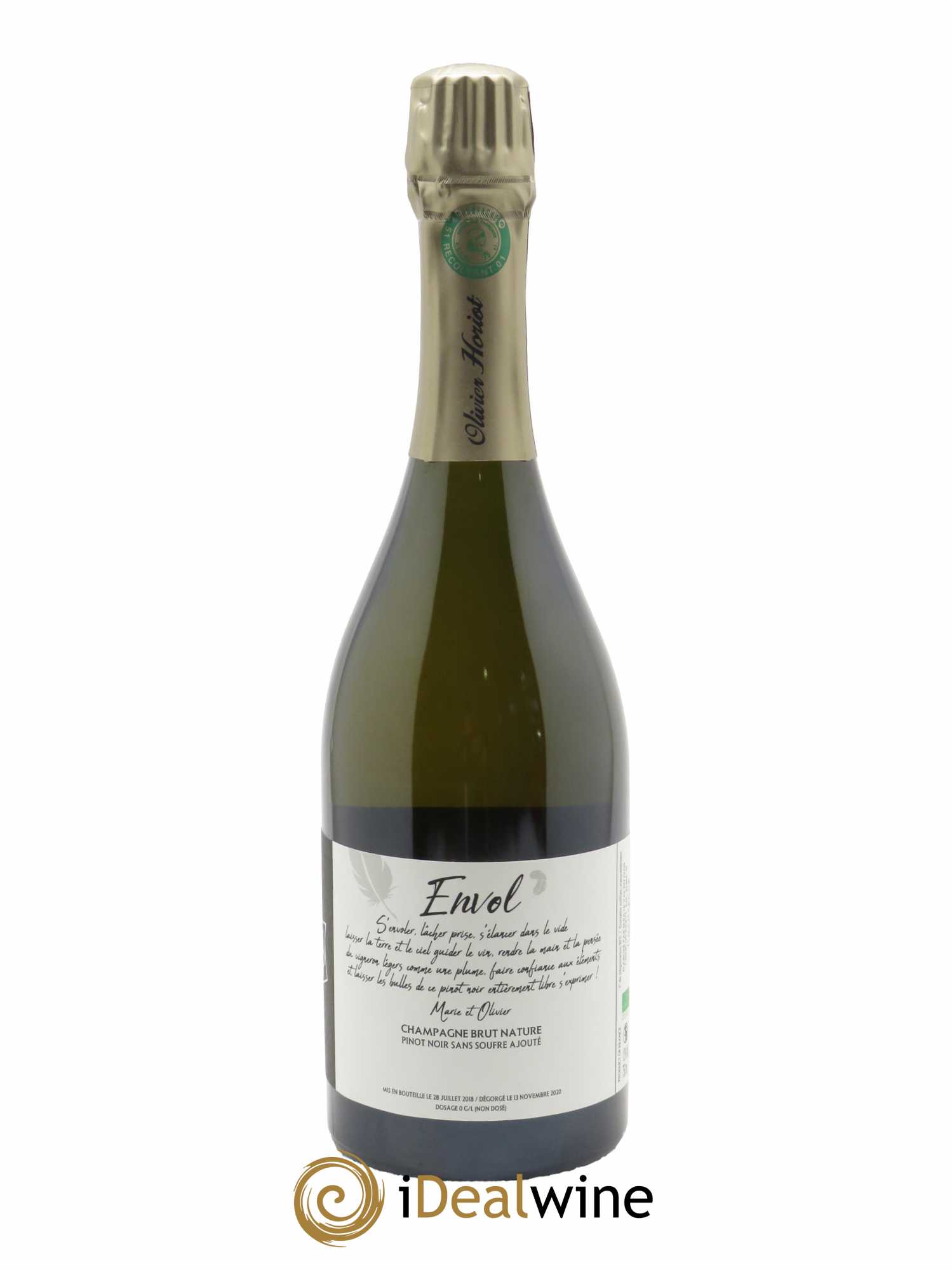 Envol Brut Nature Olivier Horiot 2017 - Lot of 1 bottle - 1