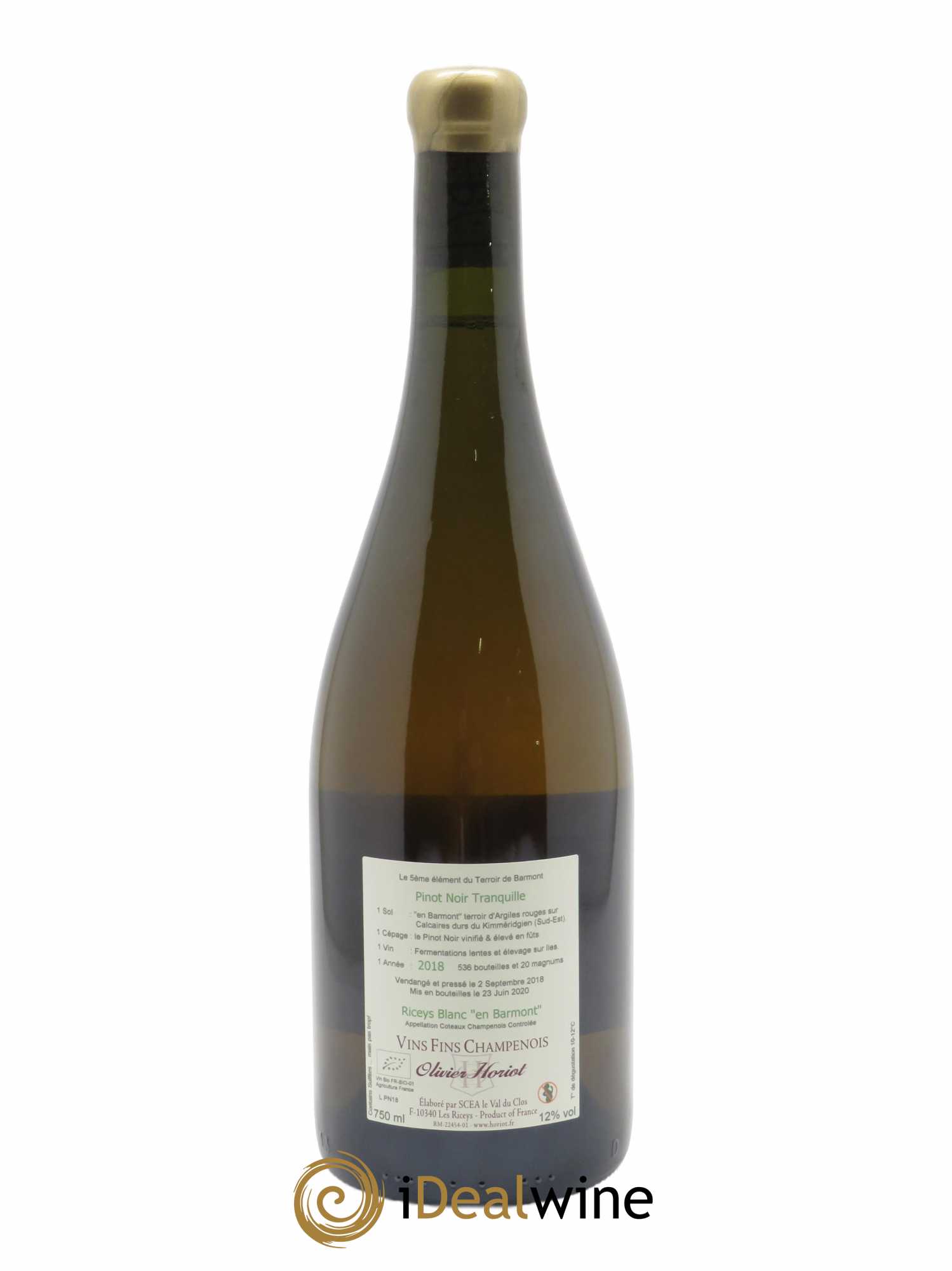 Tranquille en Barmont Olivier Horiot 2018 - Lot of 1 bottle - 1