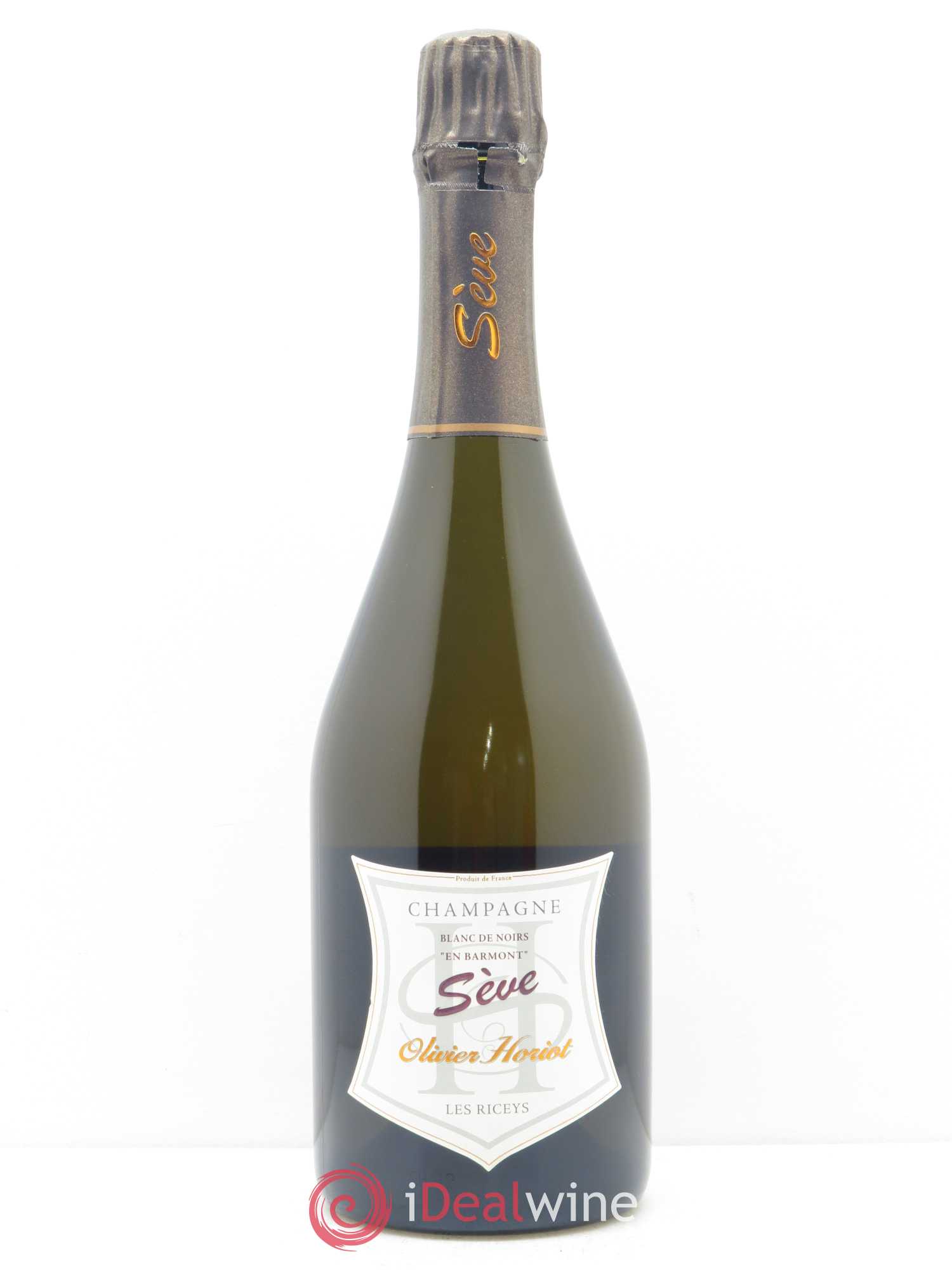 Blanc de Noirs Sève Brut Nature Olivier Horiot 2012 - Lot de 1 bouteille - 0
