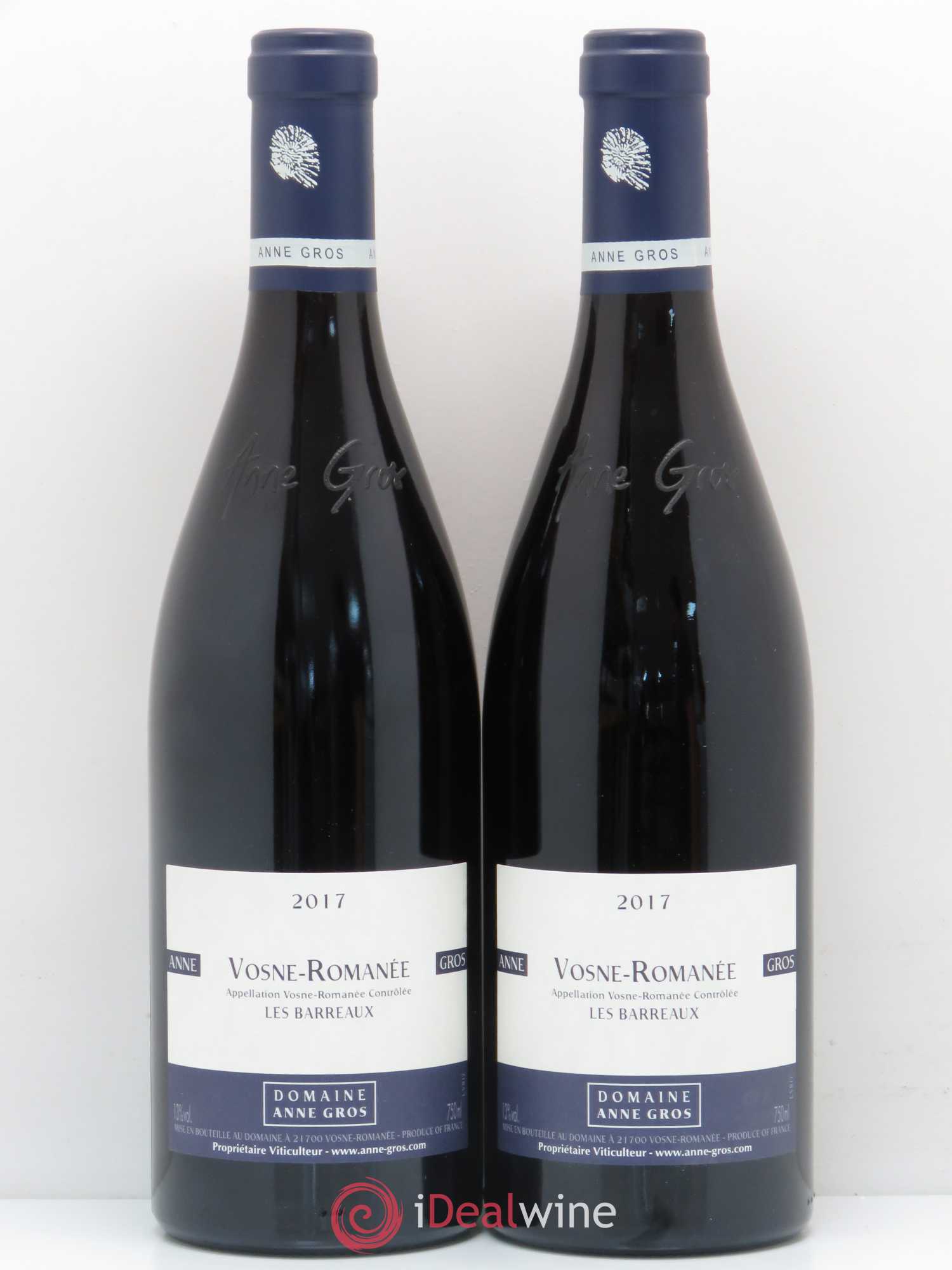 Vosne-Romanée Les Barreaux Anne Gros 2017 - Lot de 2 bouteilles - 0