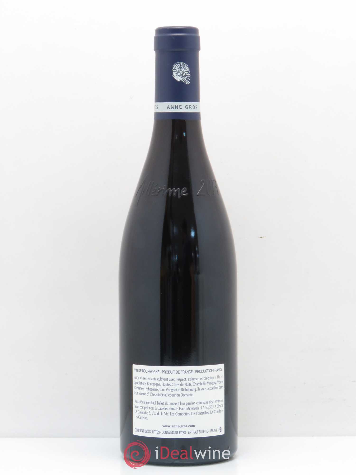 Richebourg Grand Cru Anne Gros 2017 - Lot de 1 bouteille - 1