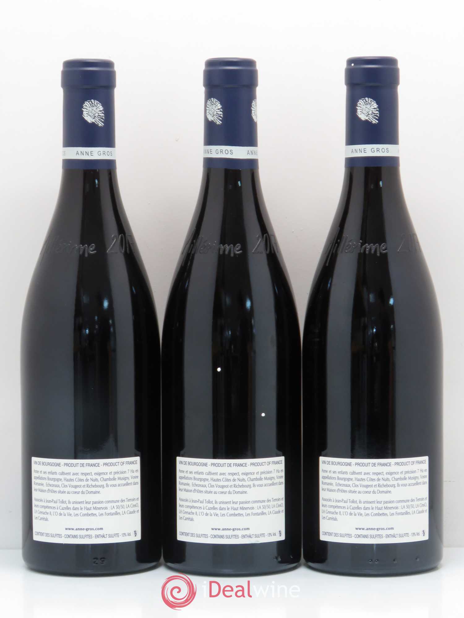 Echezeaux Grand Cru Les Loachausses Anne Gros 2017 - Lot de 3 bouteilles - 1